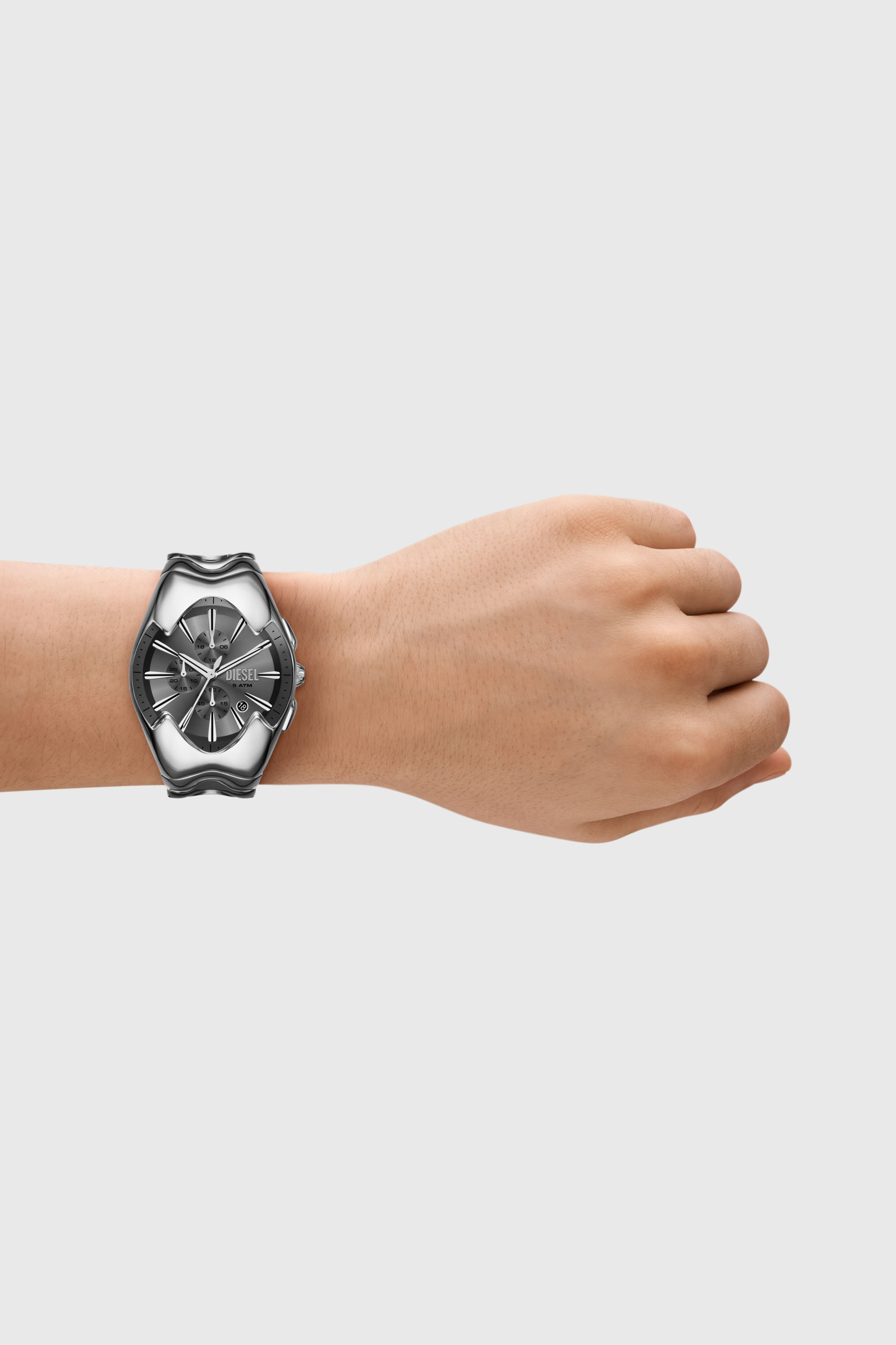Diesel - DZ4683, Herren Mercurial Armbanduhr aus Edelstahl in Silber - 4