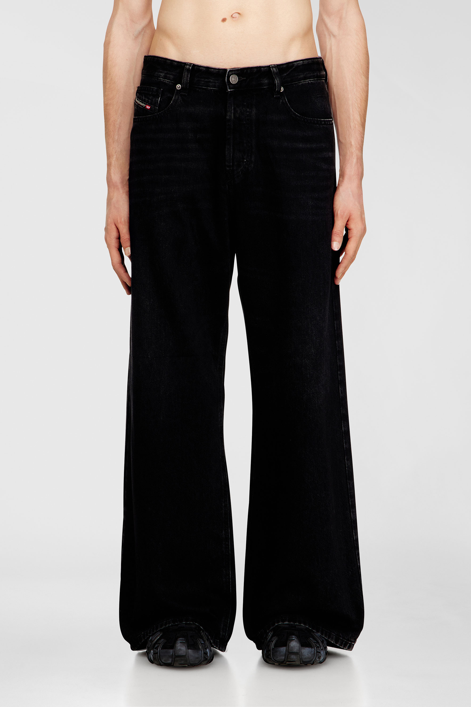 Diesel - Unisex Relaxed Jeans 1996 D-Sire 09P09, Schwarz/Dunkelgrau - 2