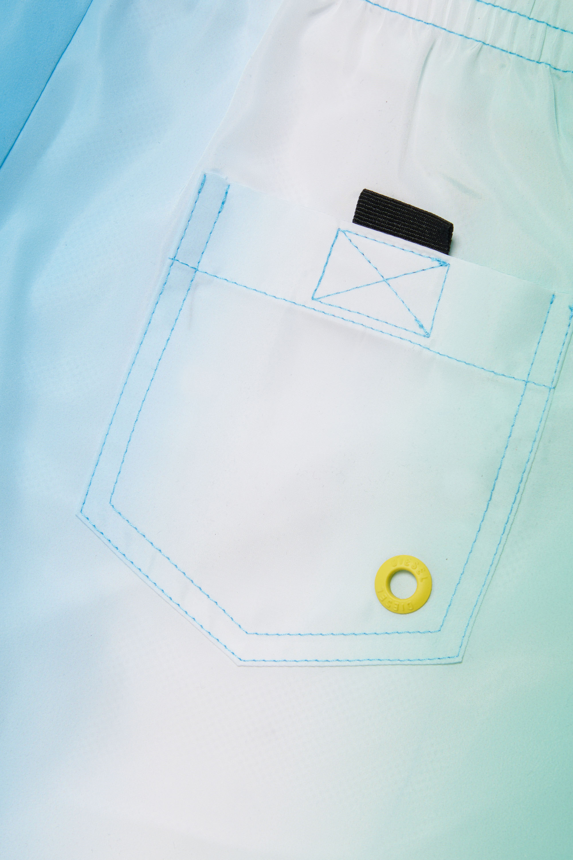 Diesel - MLUC, Man Tie-dye swim shorts with sun print in Blue - Image 3