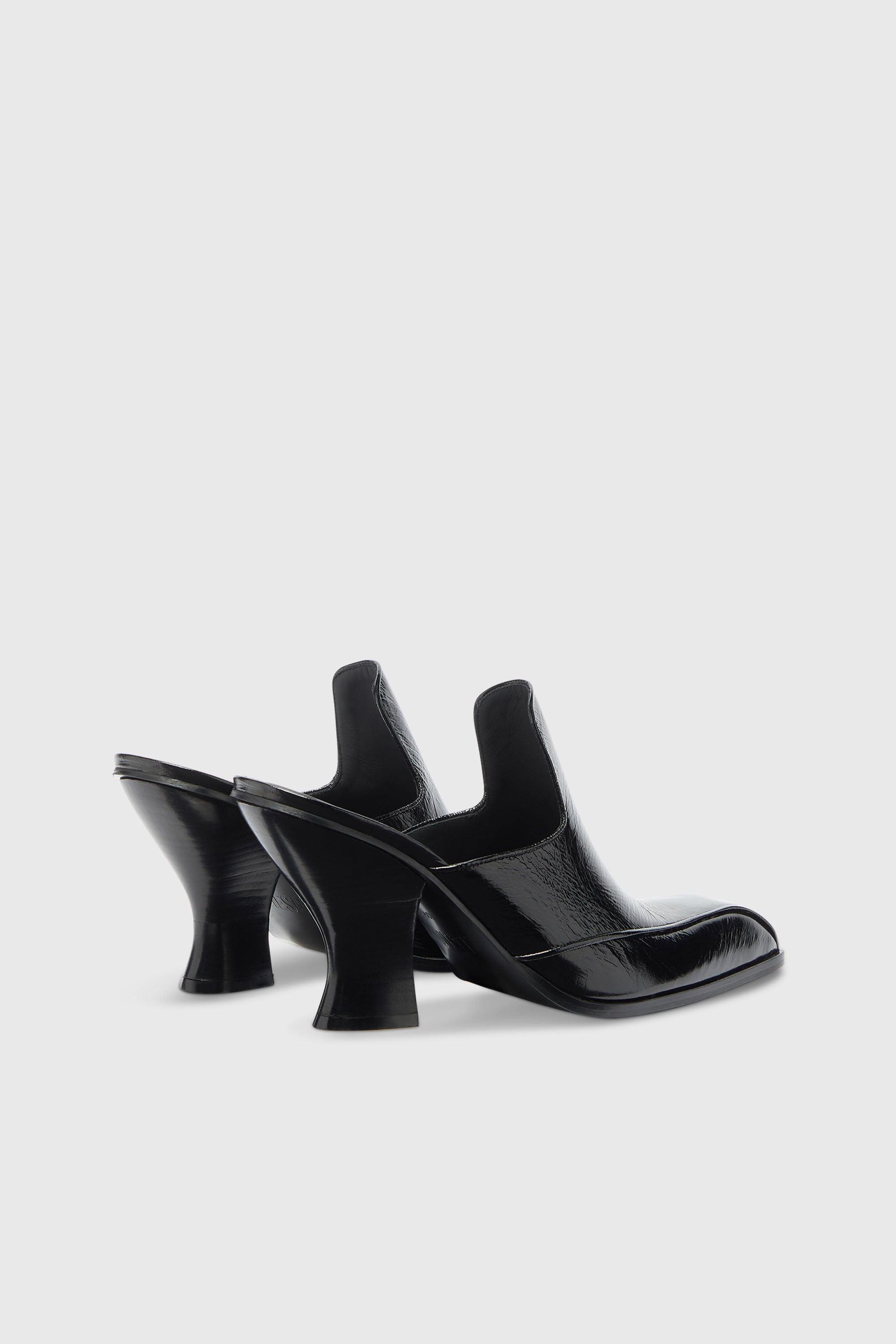 Diesel - D-LUFFY-75-MULE, Damen D-Luffy - Mules im Lackleder im Western-Stil in Schwarz - 3