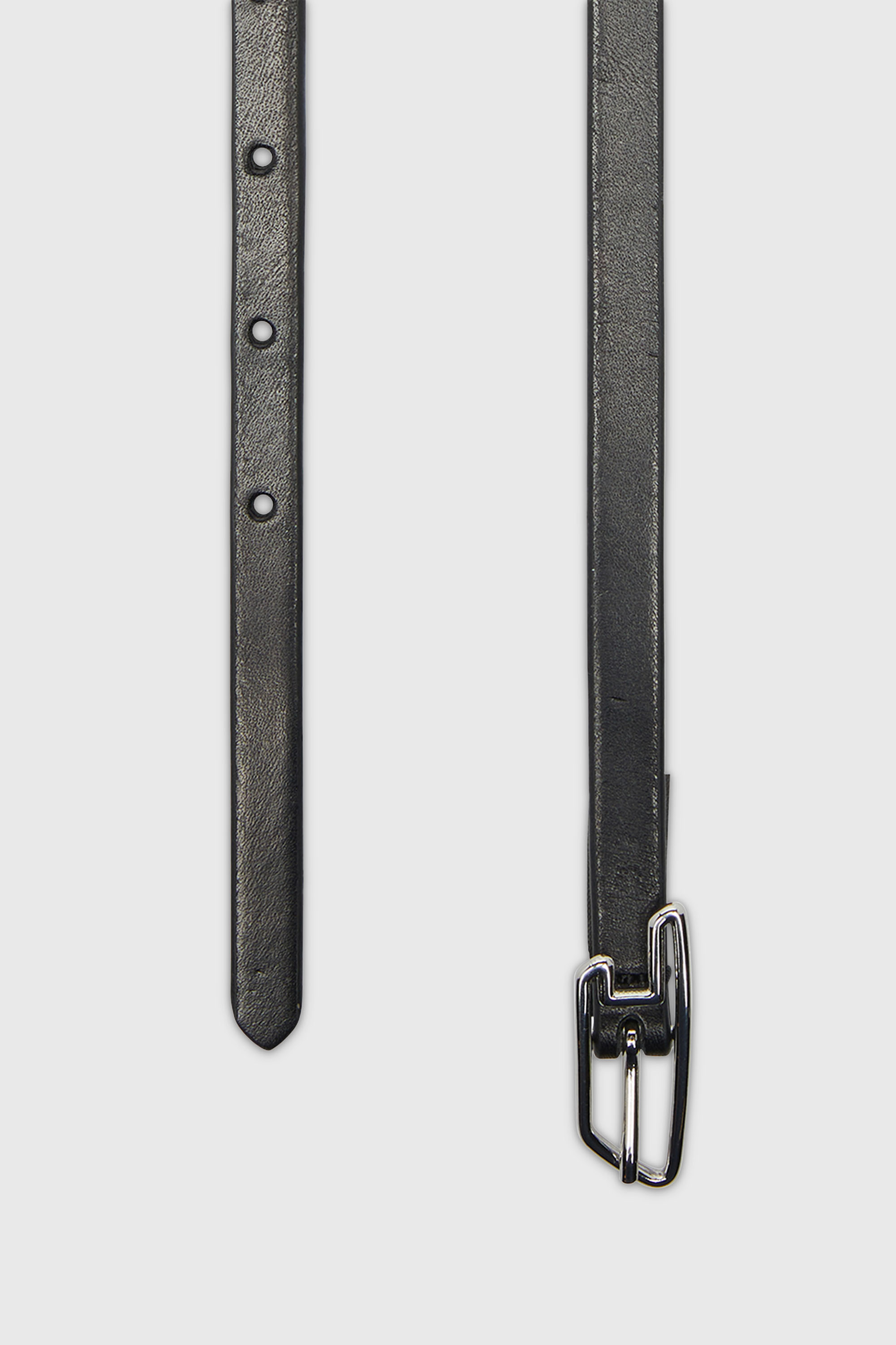 Diesel - B-D LINE W 10, Damen 1,5 cm G&uuml;rtel aus Pull-up-Leder mit D-Schnalle in Schwarz - 2