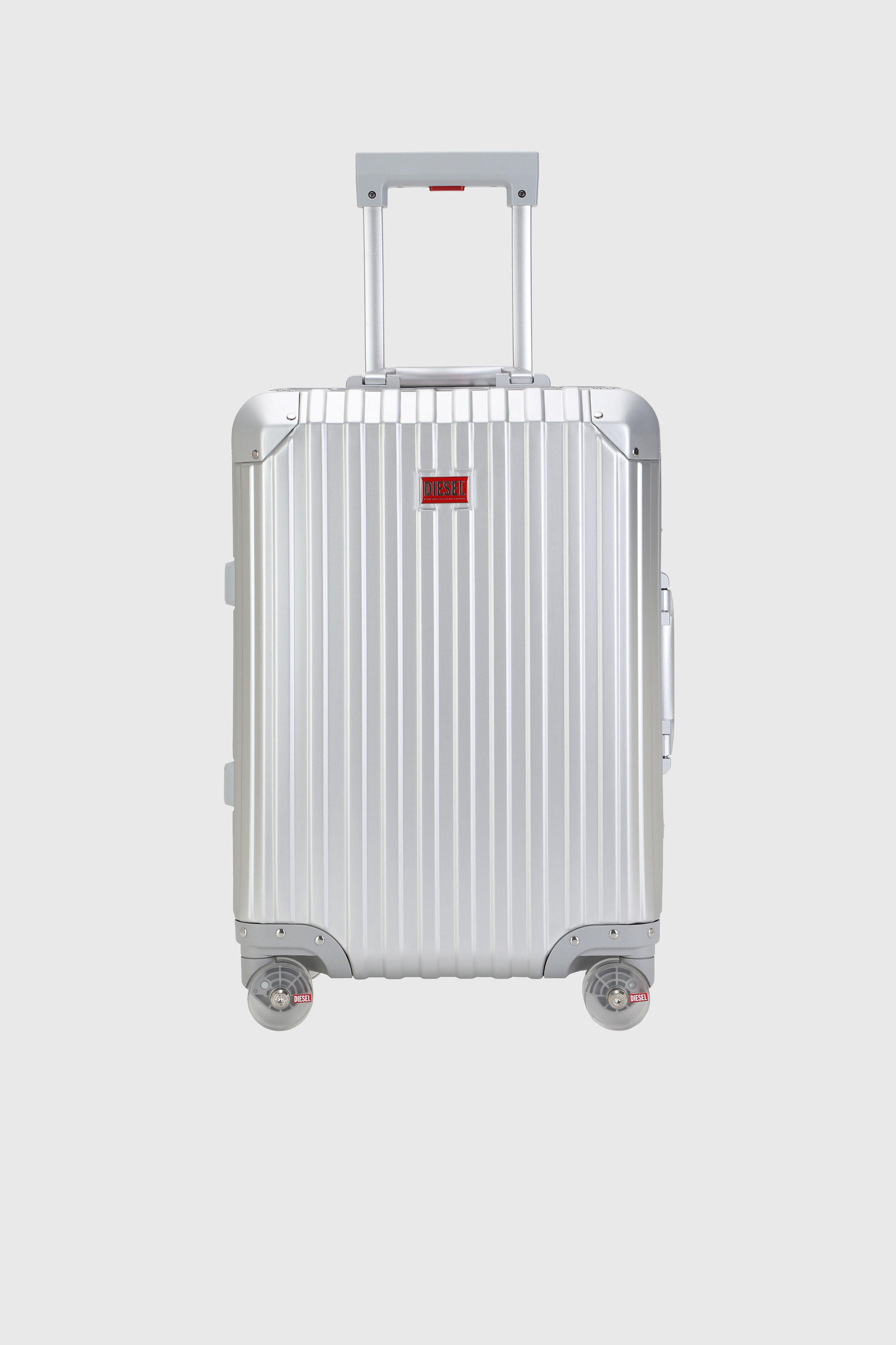 Diesel - DIESEL ALUMINUM TROLLEY- DSL002, Unisex Koffer aus Aluminium Gr&ouml;&szlig;e S in Silber - 1