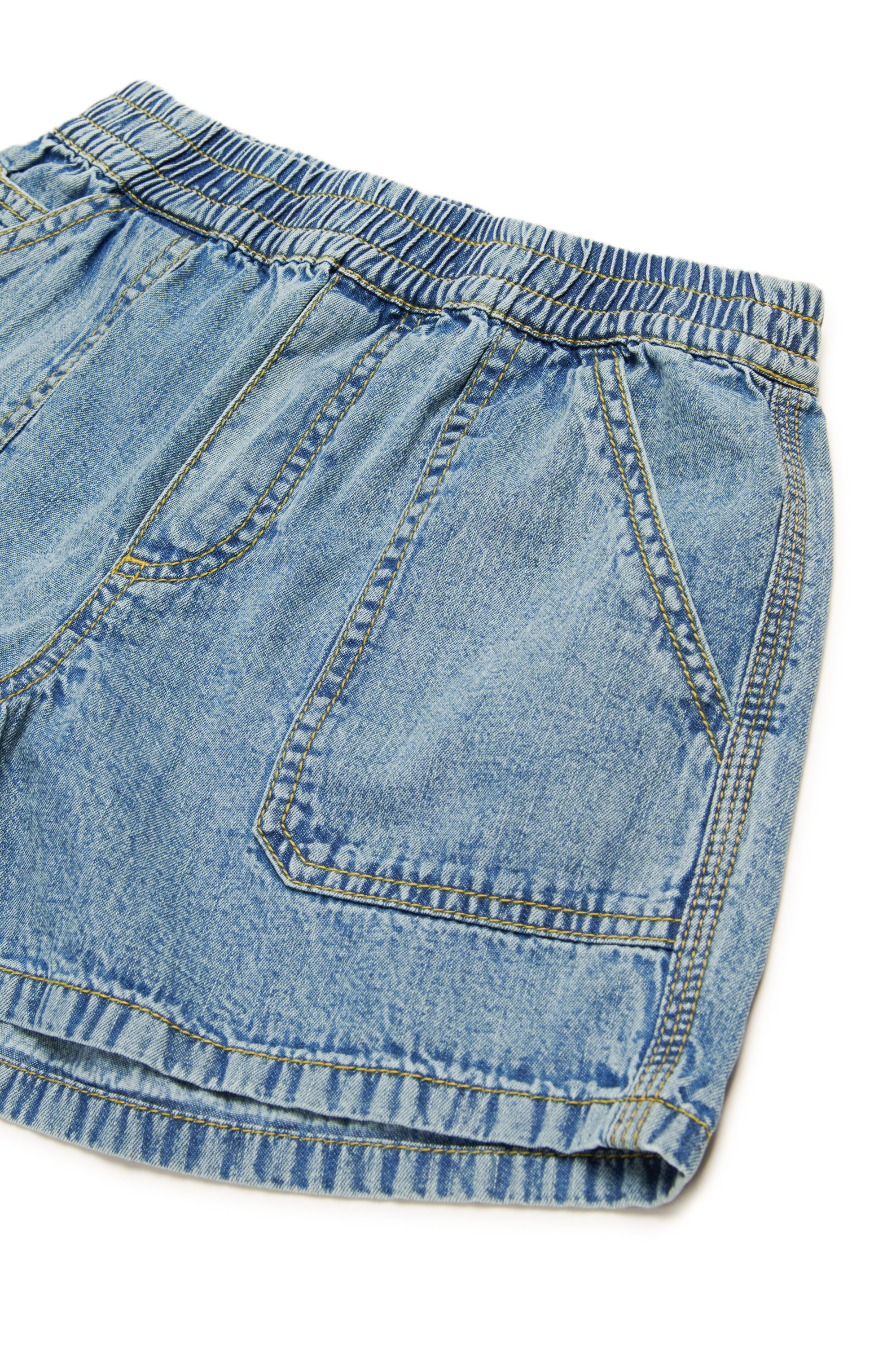 Diesel - PINTY, Damen Shorts aus Denim mit aufgesetzten Taschen in Mittelblau - 3