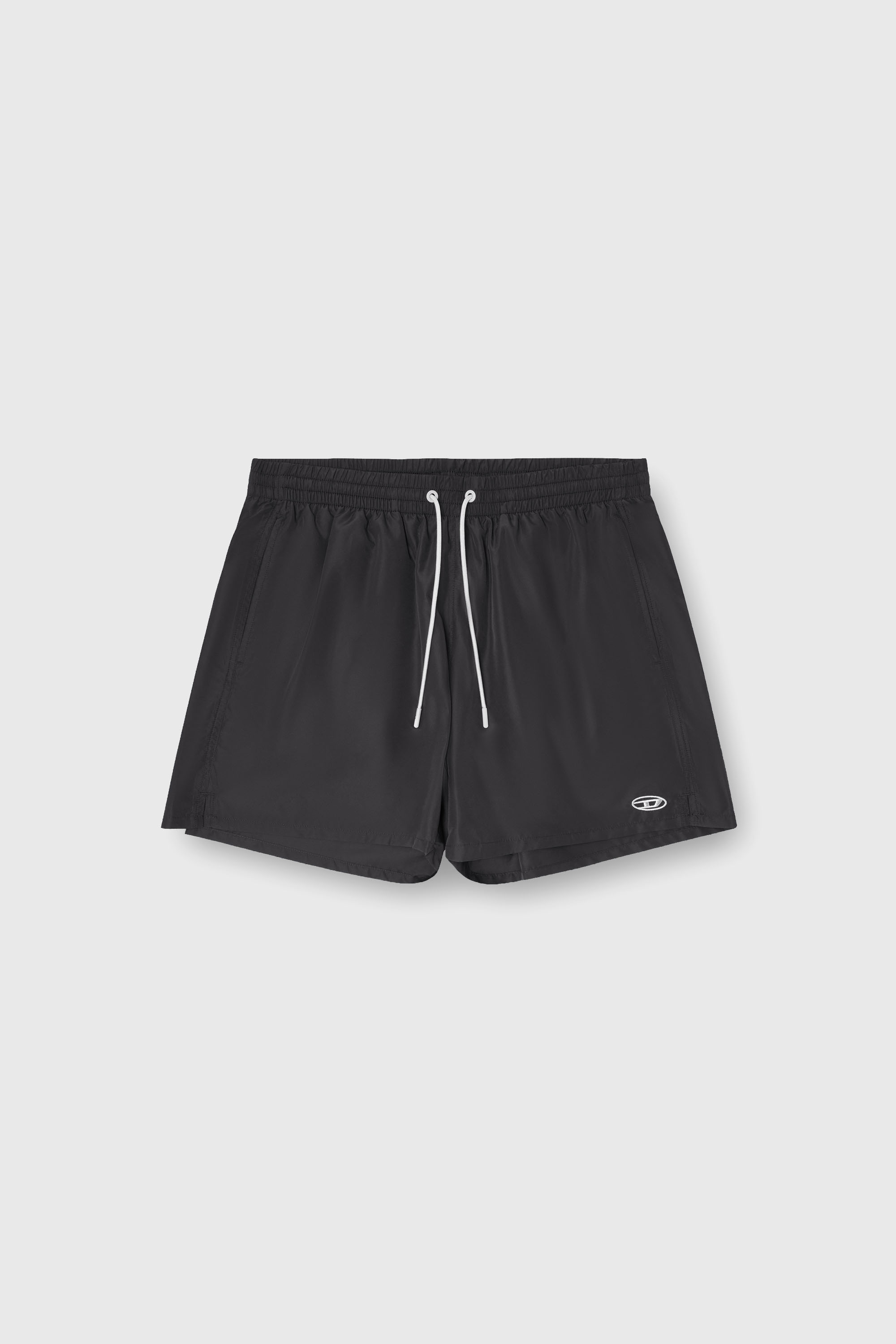 Diesel - GEORGE-41-UTLT, Herren Badeshorts mit metallischem Oval D Logo in Schwarz - 2