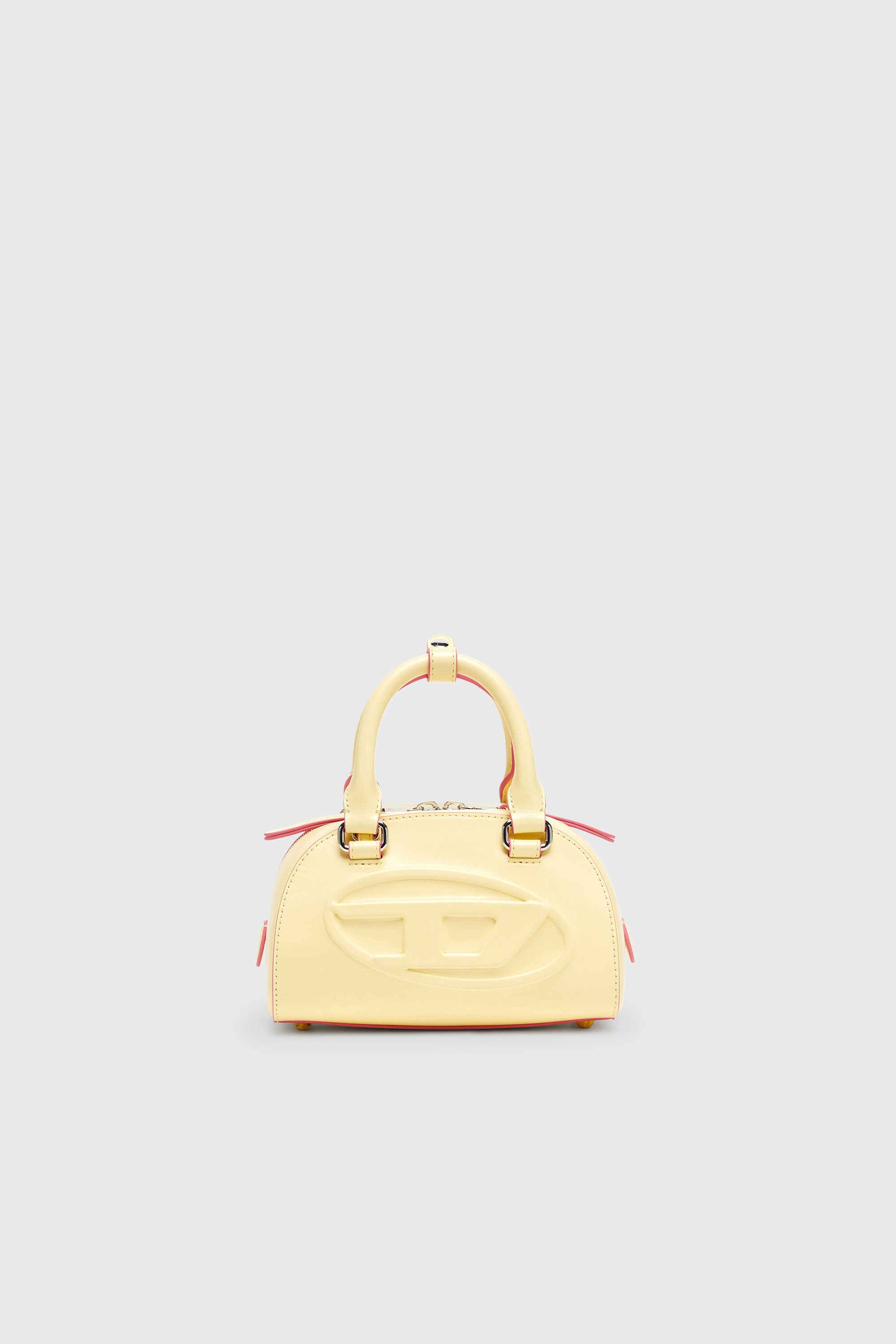 Diesel - 1DR DOME CROSSBODY, Damen 1DR Dome-Kleine-Bowling-Tasche aus Leder in Gelb - 1