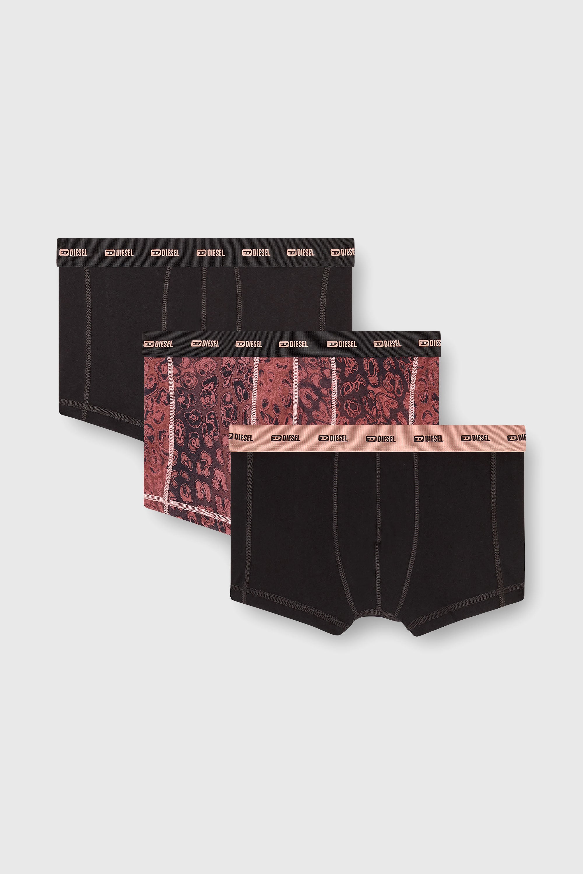 Diesel - DAMIEN-UTLT-3PACK, Herren Boxershorts aus Stretch-Baumwolle im Dreierpack in Violett - 1