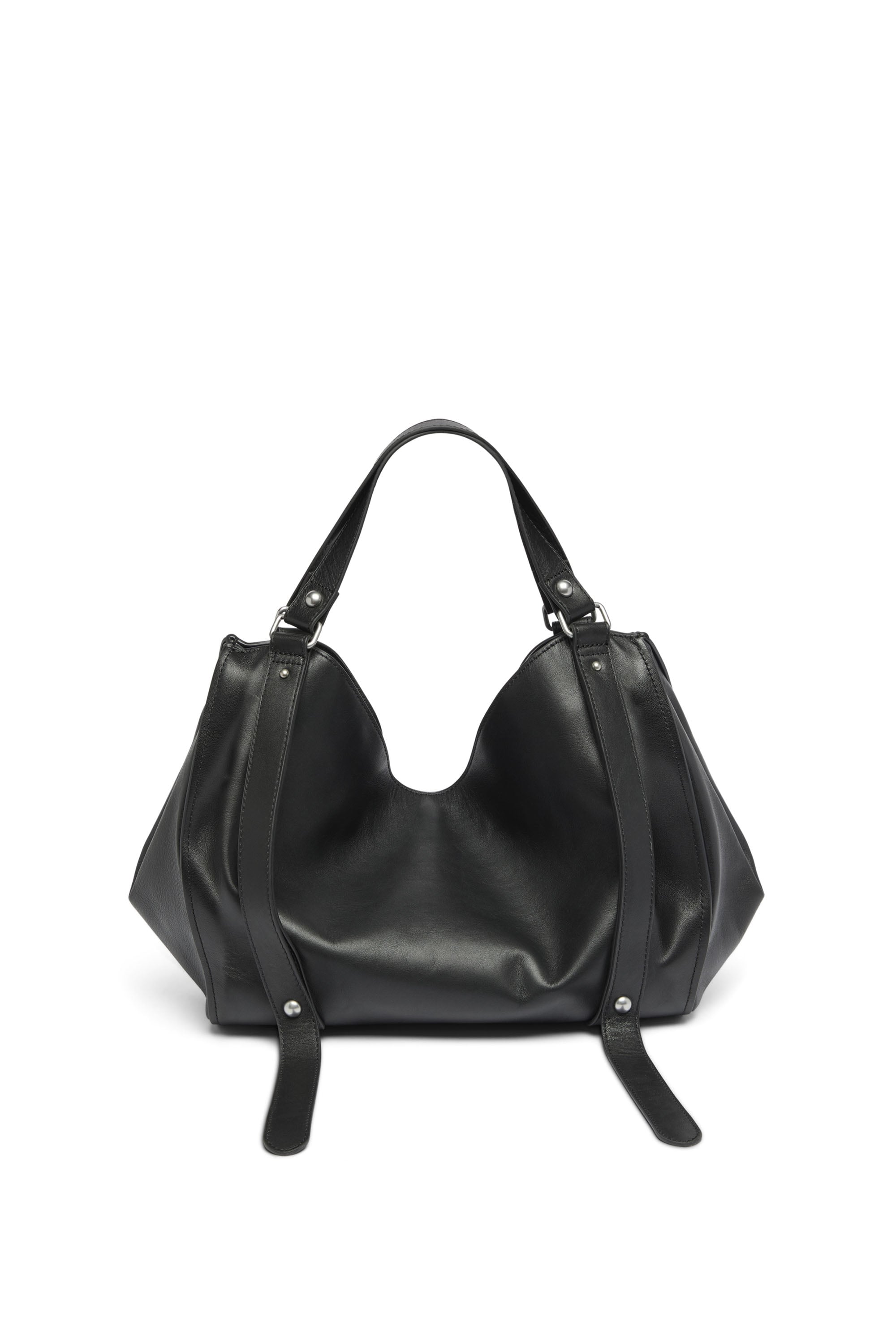 Diesel - D-ONE TOPHANDLE M, Unisex D-One-Medium Henkeltasche aus behandeltem Leder in Schwarz - 3