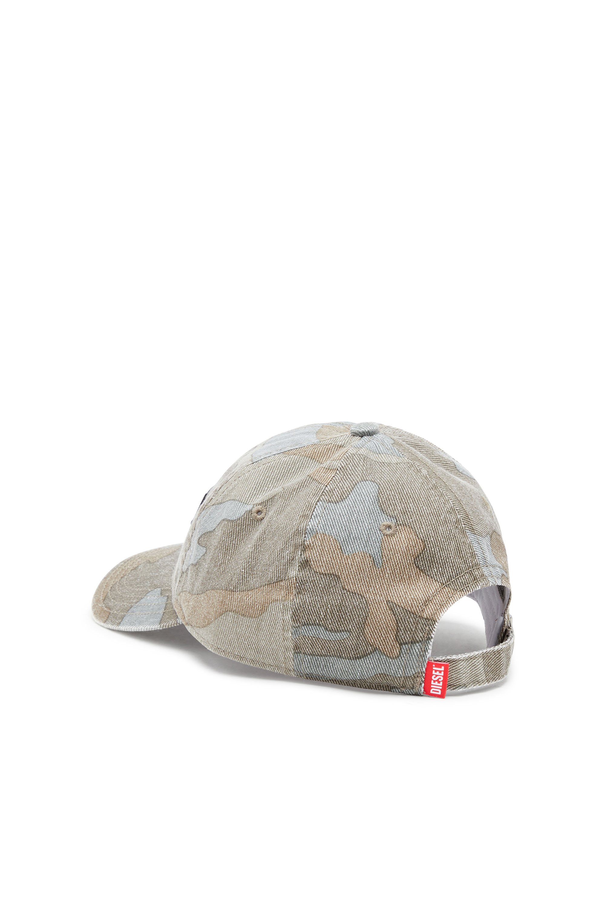 Diesel - CORRY-DIV-CMF, Herren Basecap mit Camouflage-Print in Grün/Grau - 2