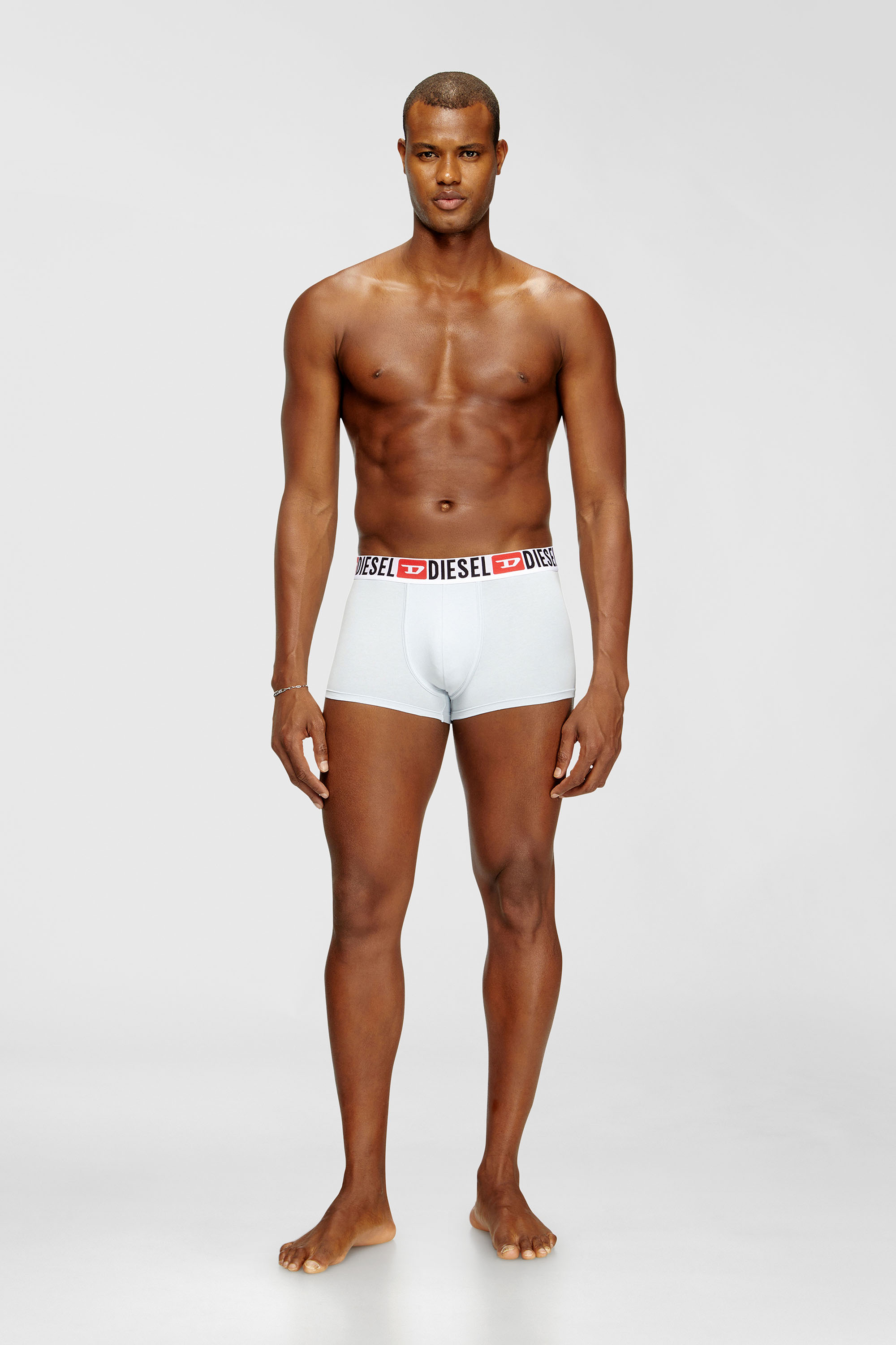 Diesel - UMBX-DAMIENTHREEPACK, Herren Retropants im Dreierpack mit umlaufendem Logo am Bund in Hellblau - 2