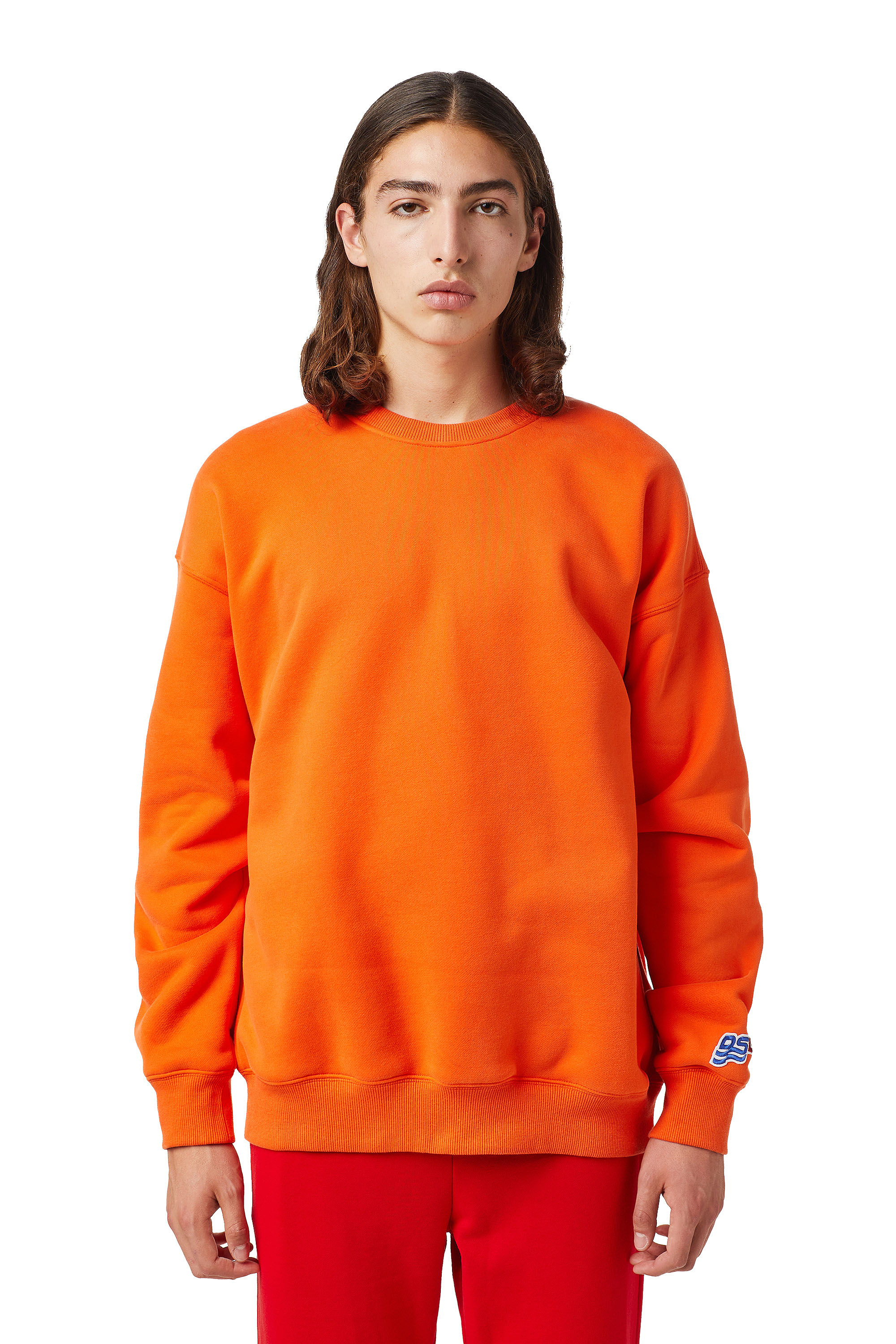 S-MART-RIB-B1, Orange - Sweatshirts