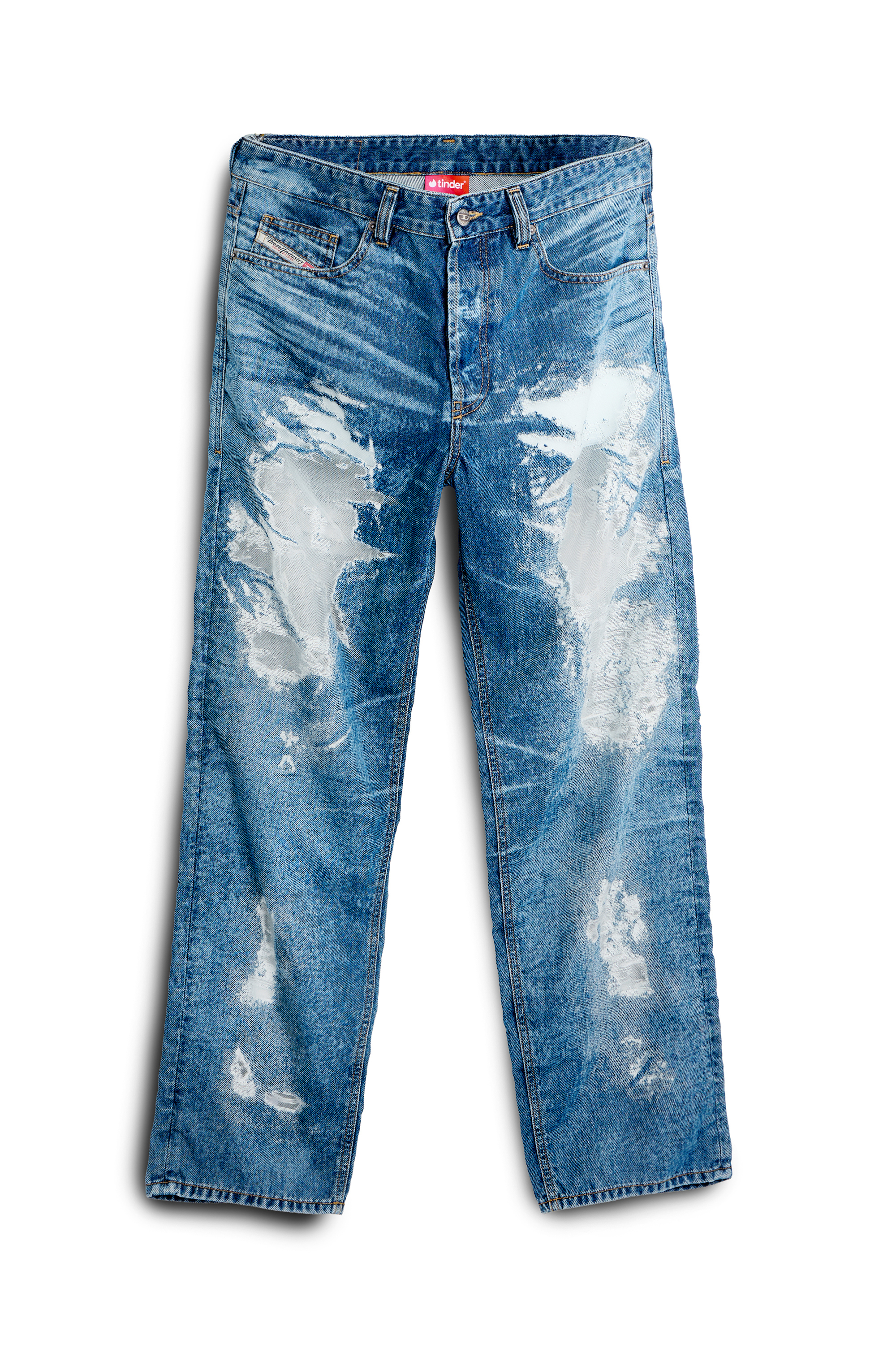 Diesel - Herren Regular Jeans 2024 D-Macs 068ZH, Mittelblau - 2