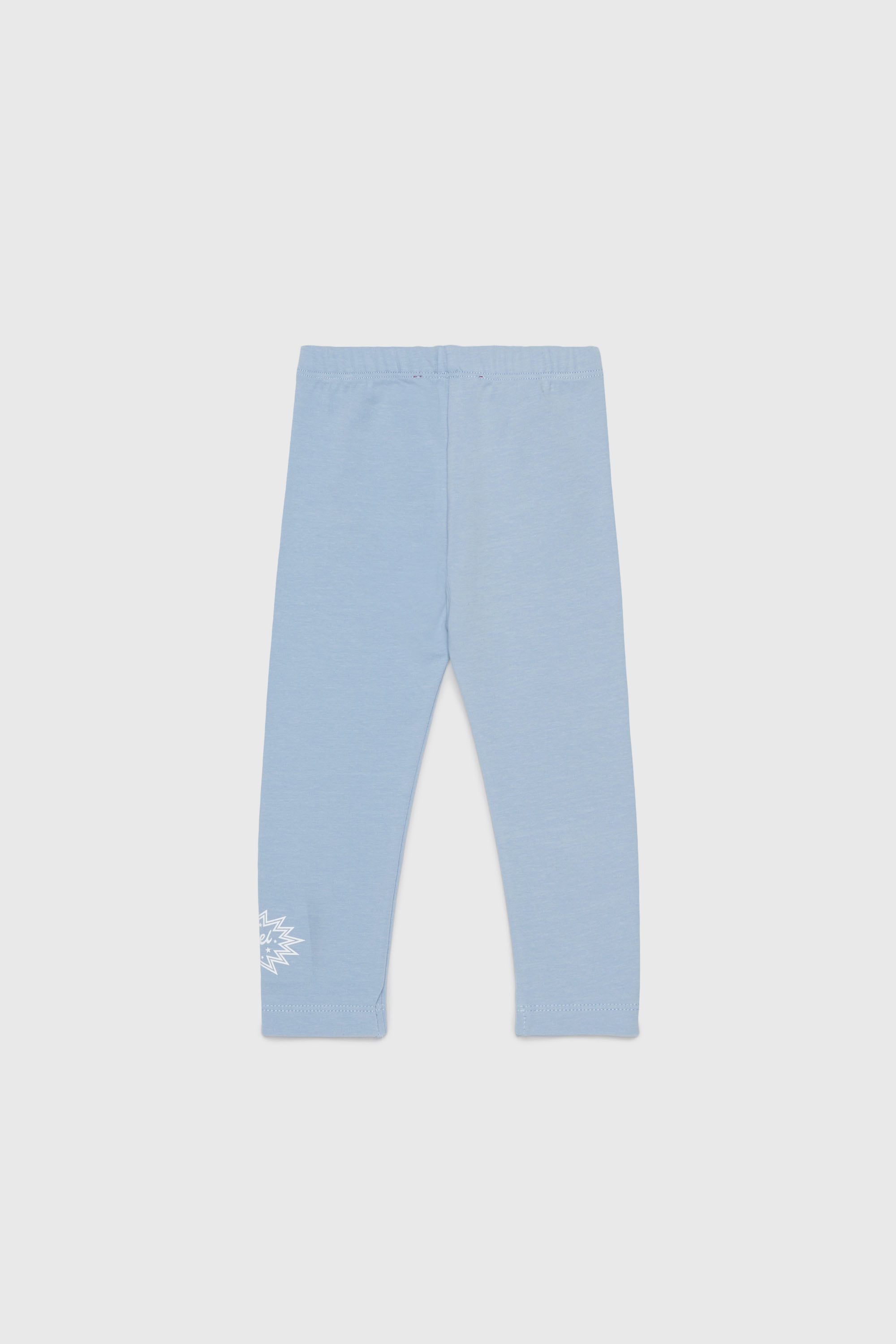 Diesel - PFUMB, Woman's Leggings with starburst logo print in Light Blue - 2