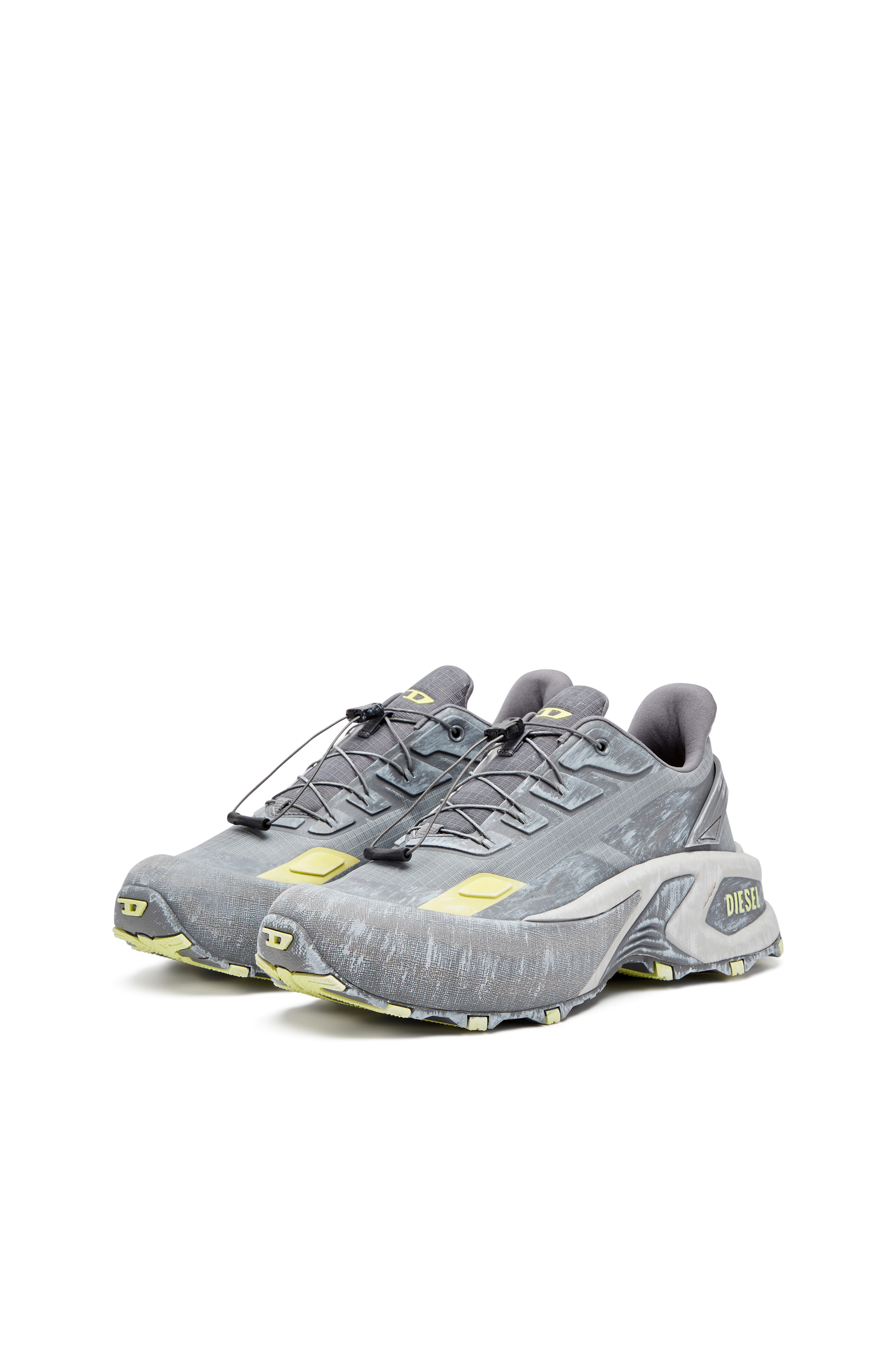 Diesel - D-CAGE RUNNER, Herren D-Cage Runner-Sneakers in Grau/Gelb - 8