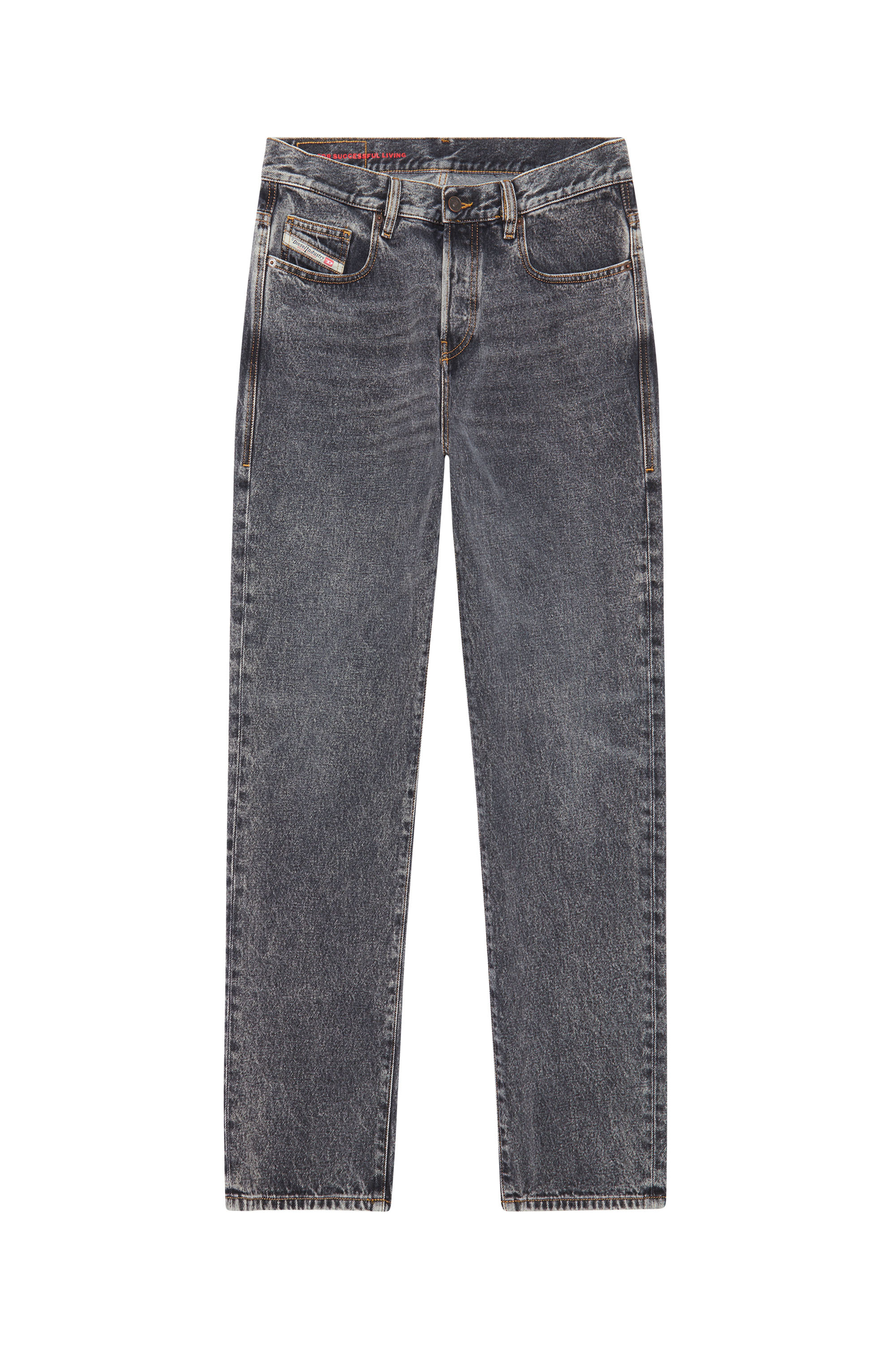 Diesel - 2020 D-Viker 007E1 Straight Jeans, Schwarz/Dunkelgrau - Image 6