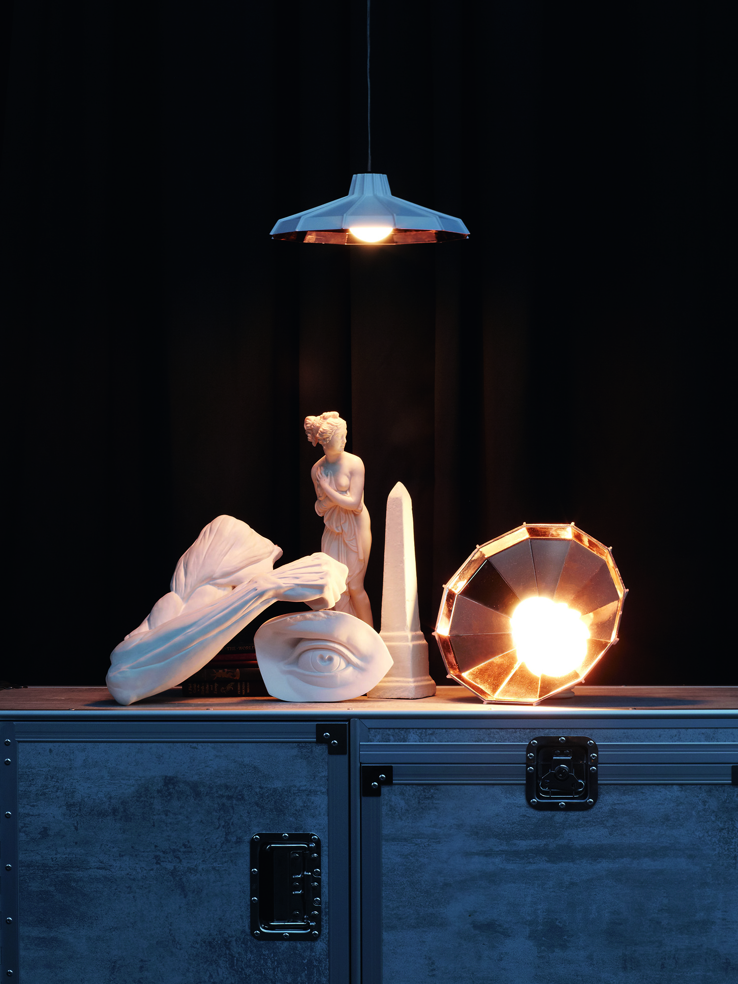 Diesel - MYSTERIO SOSPENSIONE, Unisex Vintage-H&auml;ngelampe in Schwarz/Grau - 3