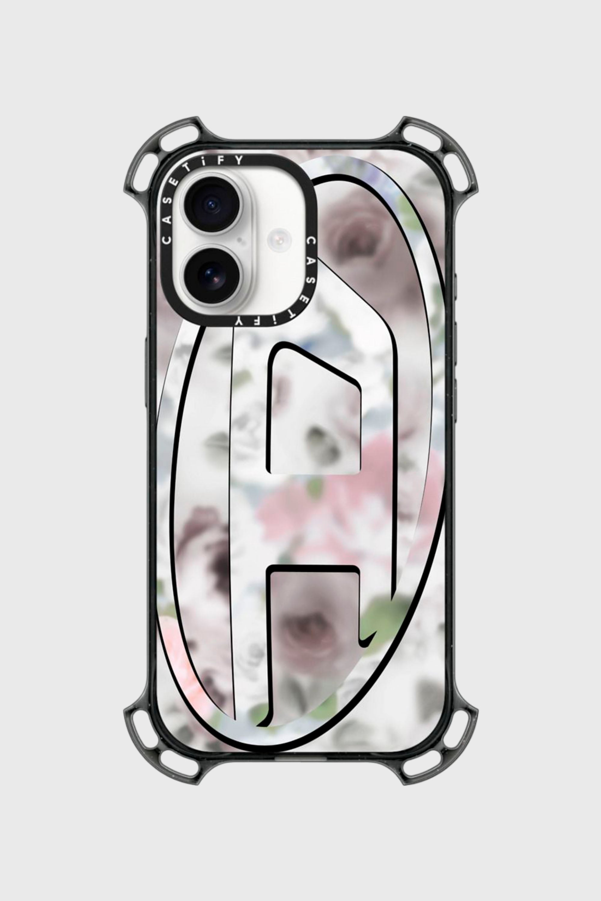 Diesel - 60587 MOULDED CASE, Unisex H&uuml;lle Oval D bounce f&uuml;r iPhone 17 in Schwarz/Rosa - 1