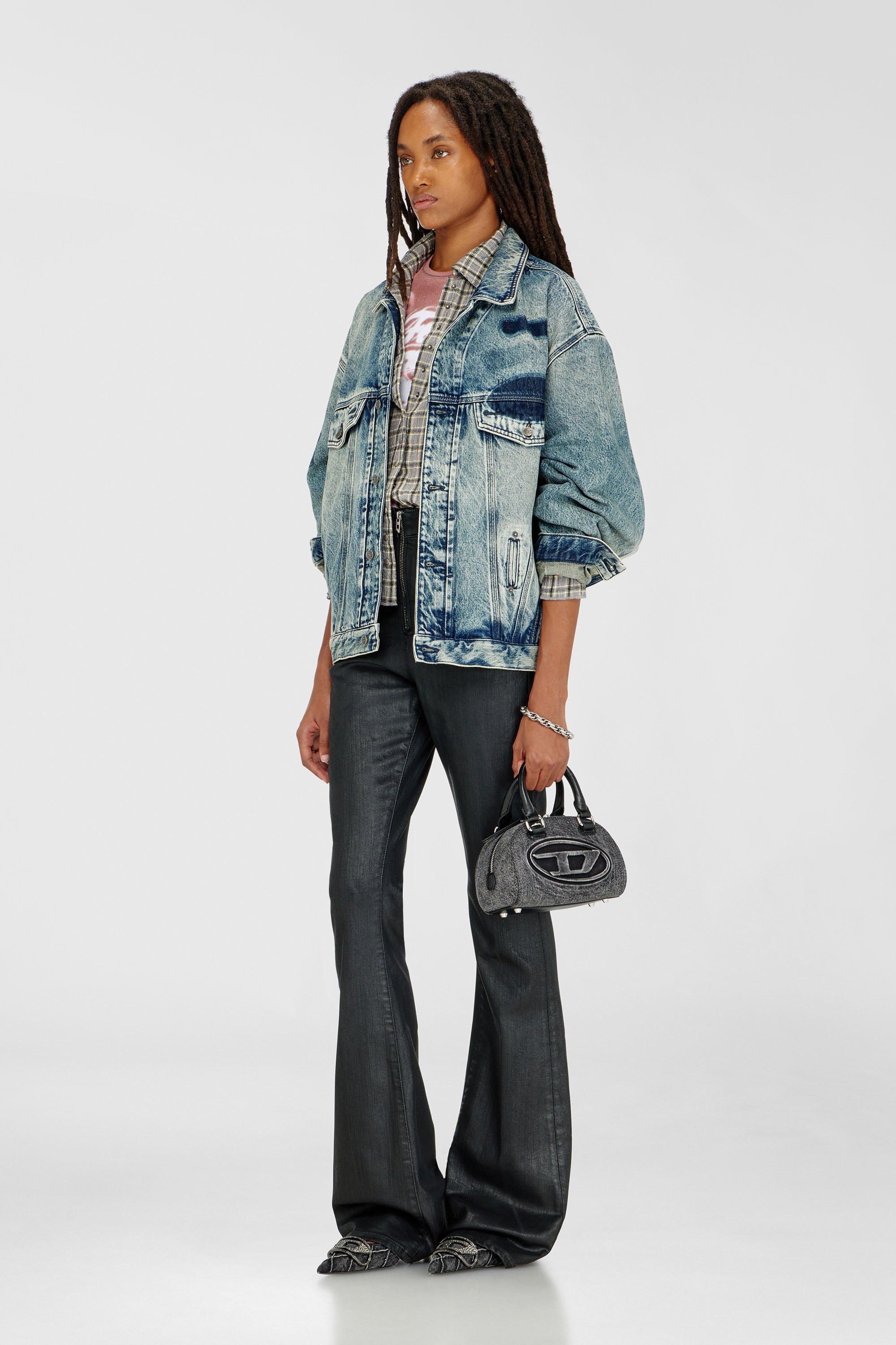 Diesel - Damen Bootcut Jeans 1973 D-Partt 09P78, Schwarz/Dunkelgrau - 1
