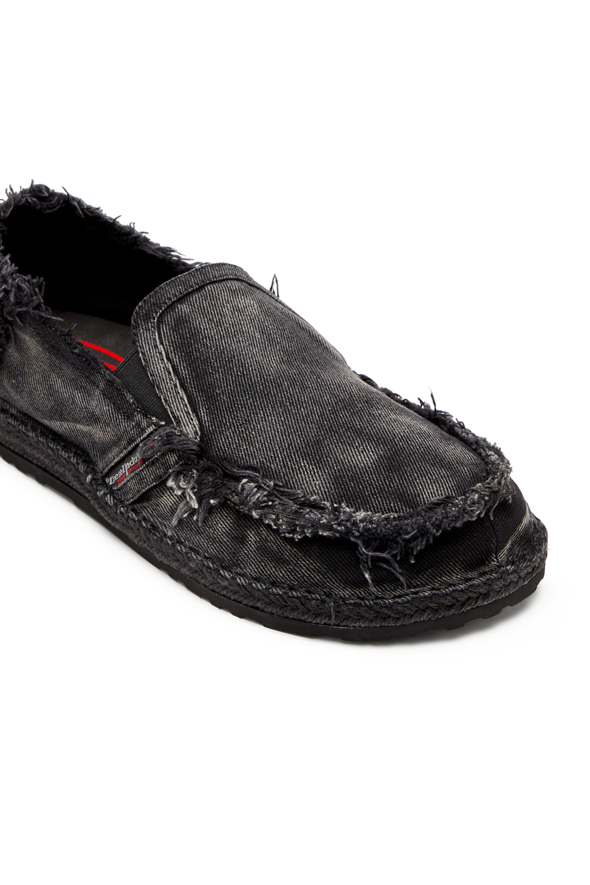 Diesel - D-LUKAS ESP, Herren D-Lukas-Loafer-Espadrilles aus vielgetragenem Denim in Schwarz - 6