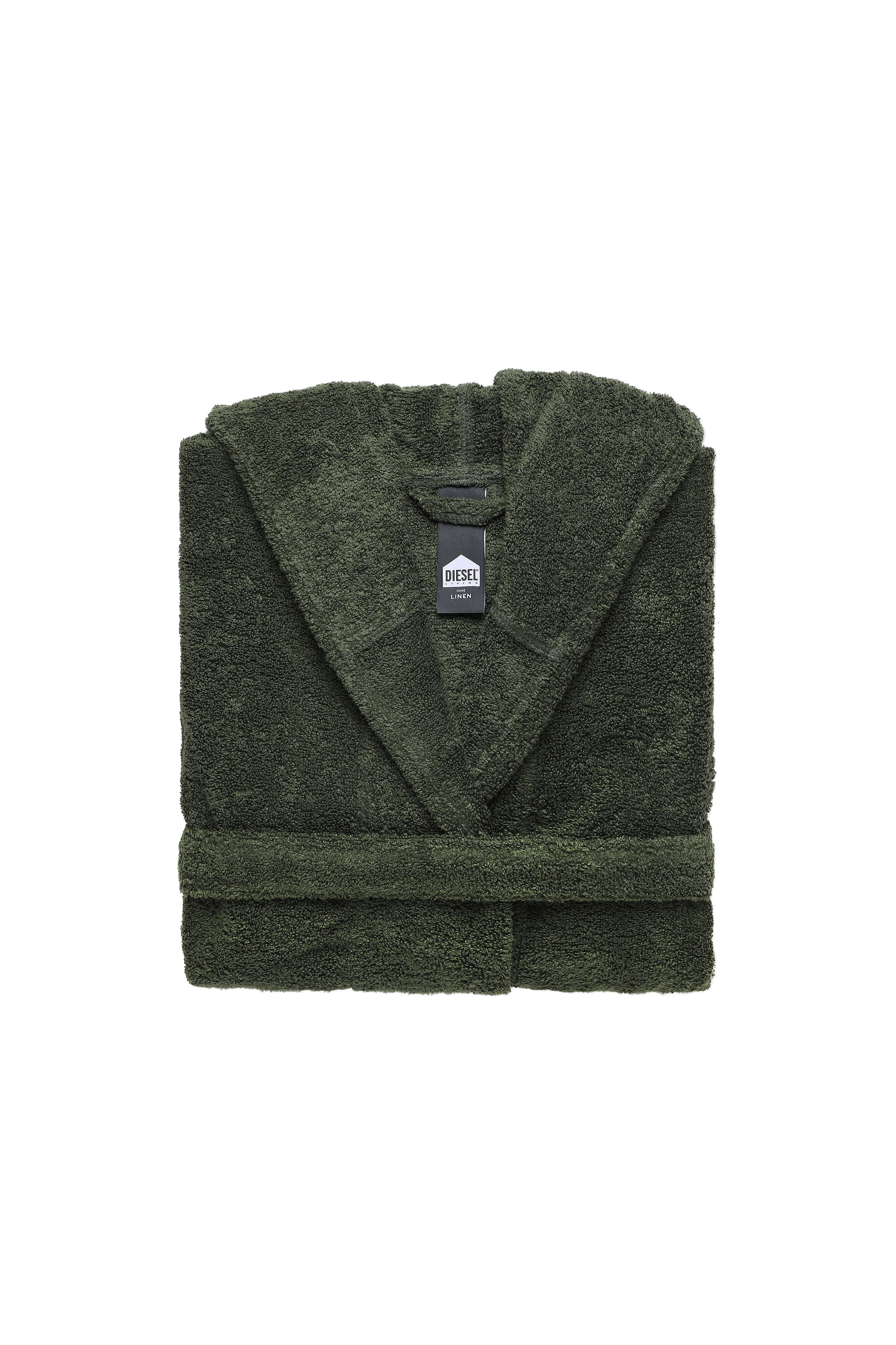 Diesel - ACC  SPORT LOGO CAP S/M, Unisex Bademantel mit Kapuze SPORT LOGO, S/M in Grün - 1