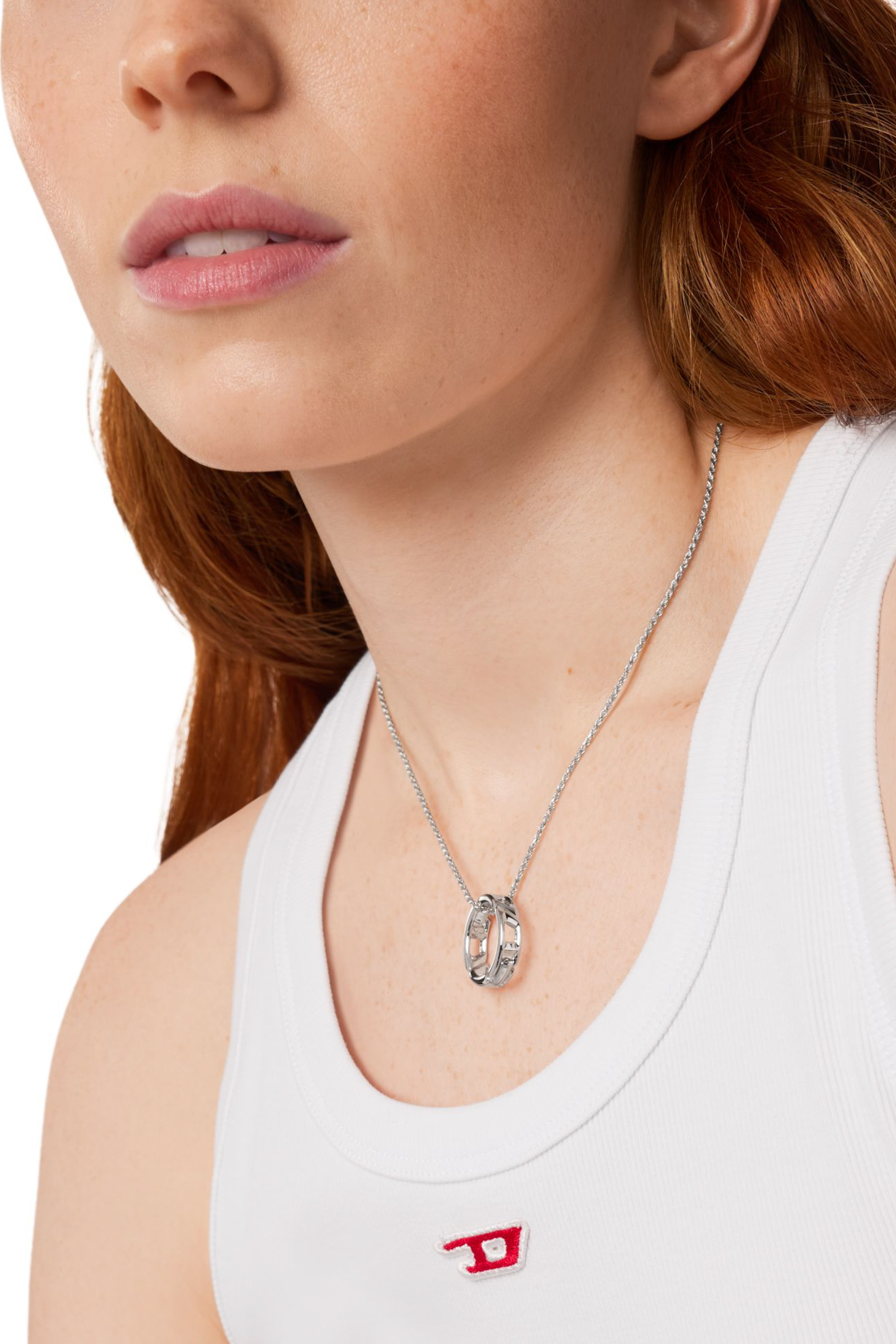 Diesel - DL1367040 STERLING SILVER JEWEL, Unisex Anhängerhalskette aus Sterlingsilber in Silber - 3