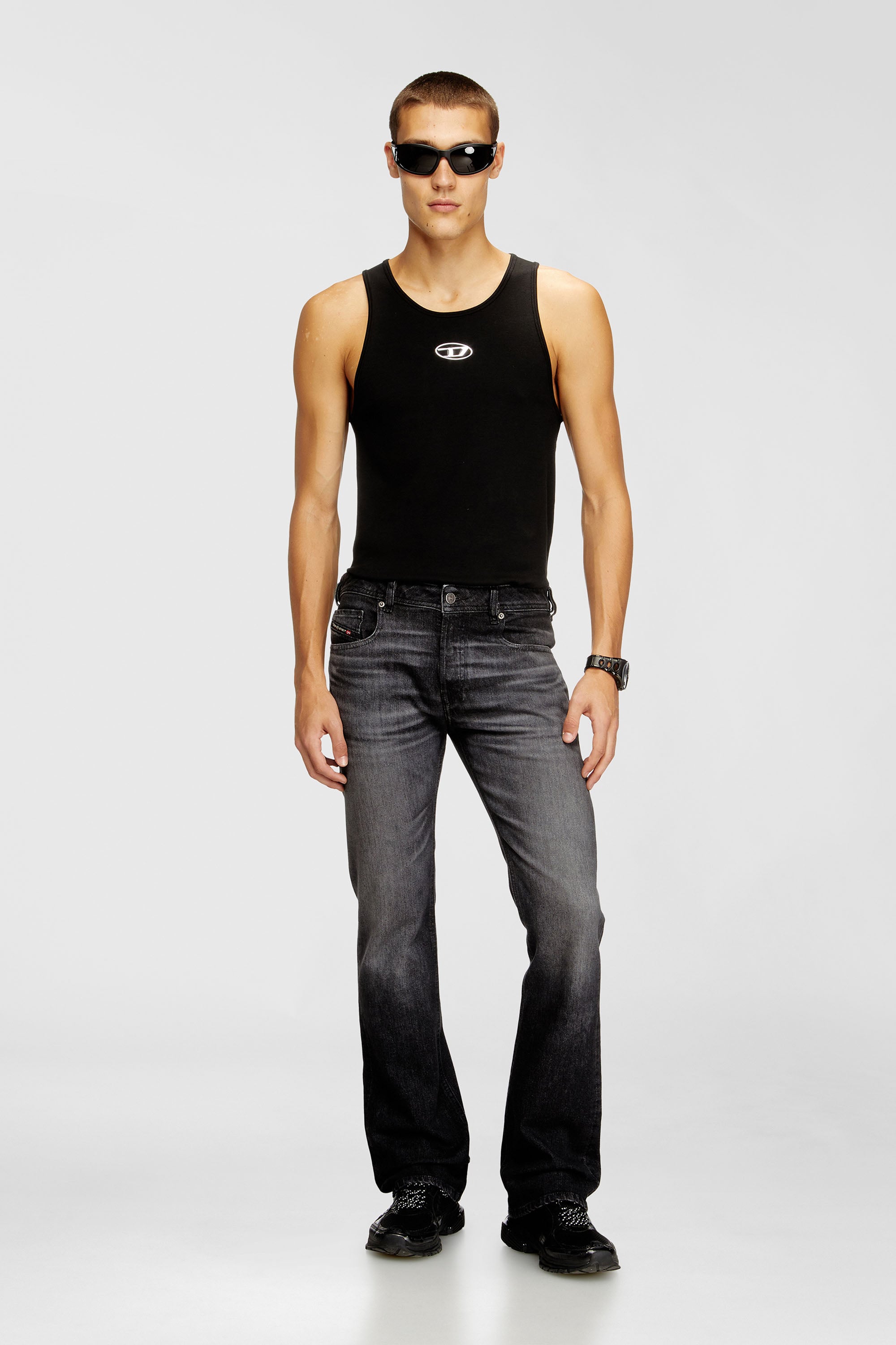 Diesel - Herren Bootcut Jeans 2007 Zatiny 09N48, Schwarz/Dunkelgrau - 1