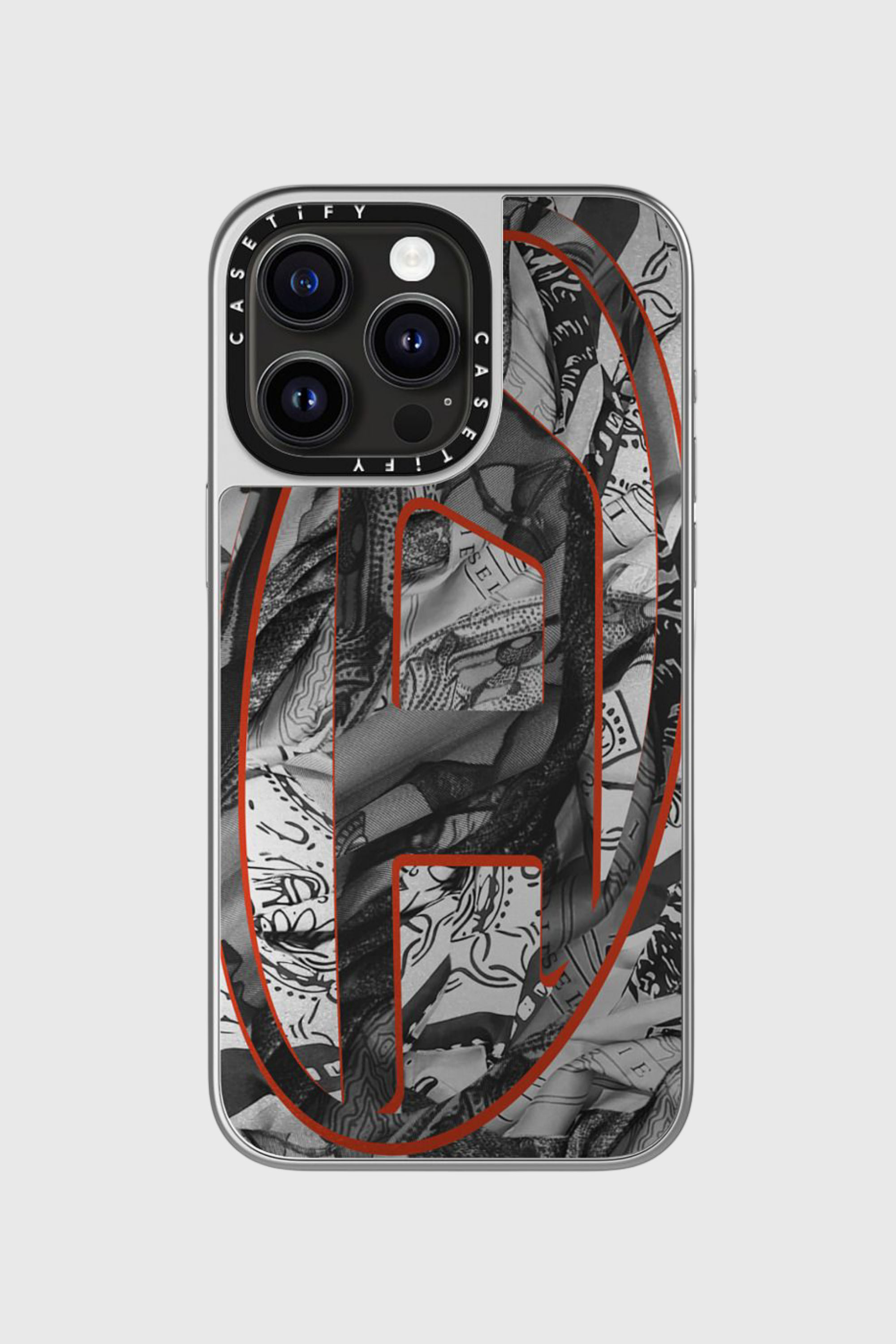 Diesel - 60337 CASETIFY MOULDED CASE, Unisex MagSafe Bandana-H&uuml;lle iPhone 15 Pro Max in Bunt/Schwarz - 4