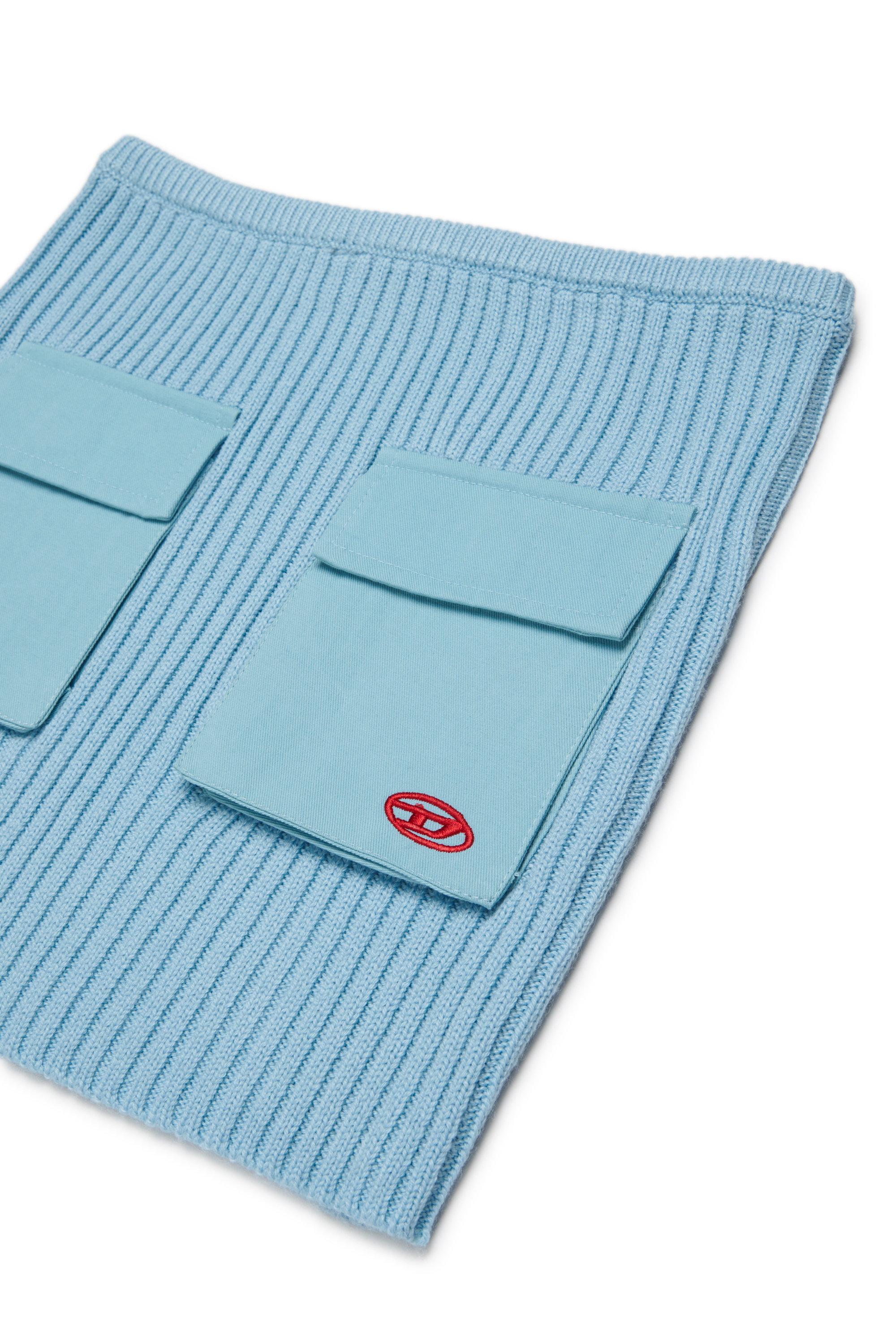 Diesel - GAMMY, Damen Gerippter Minirock mit utility-taschen in Hellblau - 3