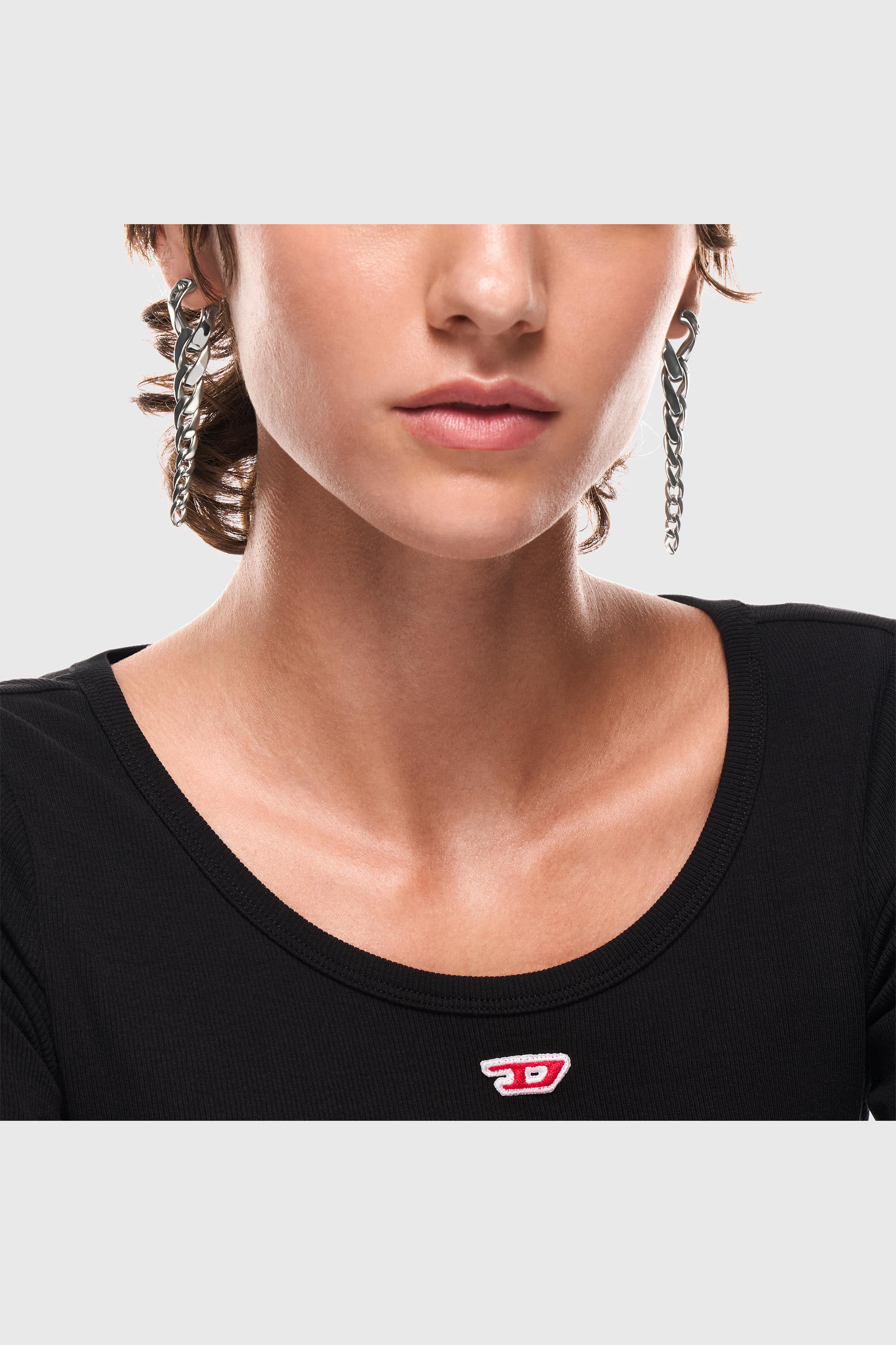 Diesel - DX1719040, Unisex H&auml;ngeohrringe aus Edelstahl in Silber - 3