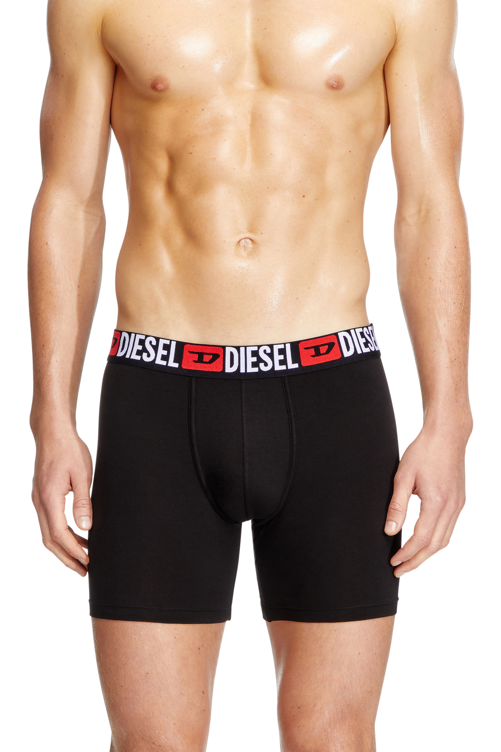 Diesel - MAX-D-CORE-3PACK, Man's Stretch cotton boxer briefs in Black - 2