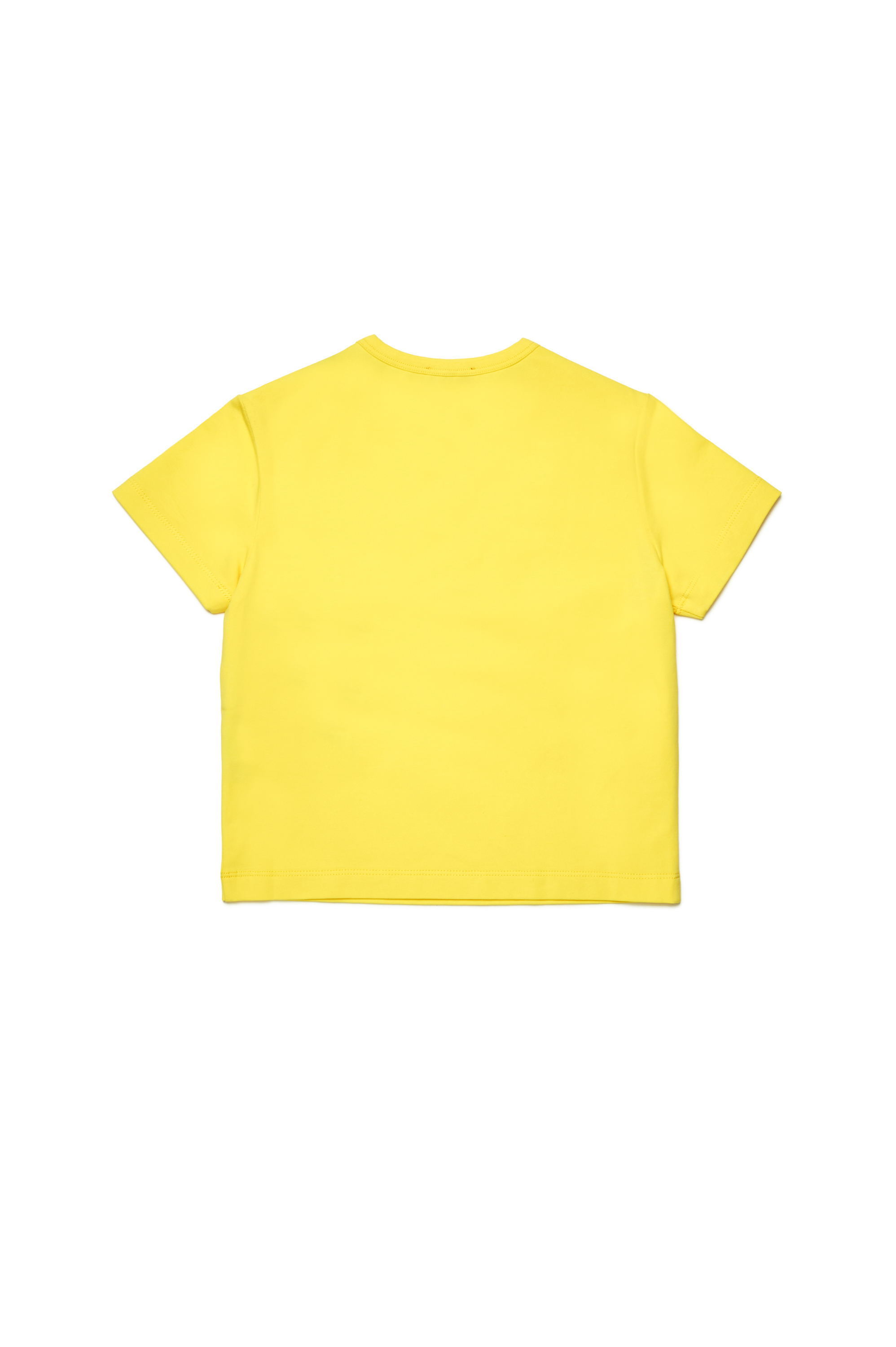 Diesel - TANGIEX, Damen T-Shirt mit farblich abgestimmter Oval D-Stickerei in Gelb - Image 2