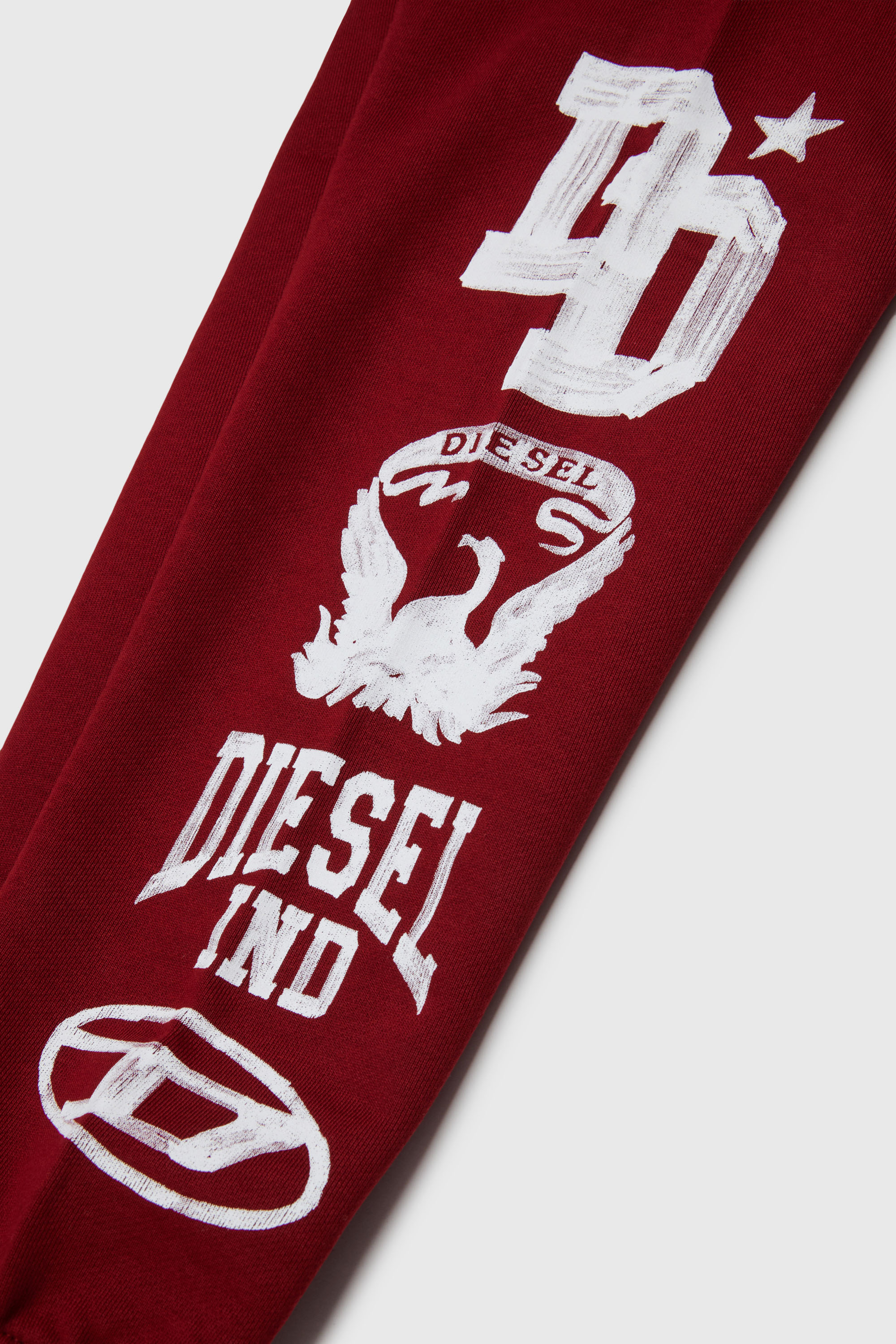 Diesel - PBUNDY, Herren Sweatpants mit Logos im College-Stil in Rot - 4