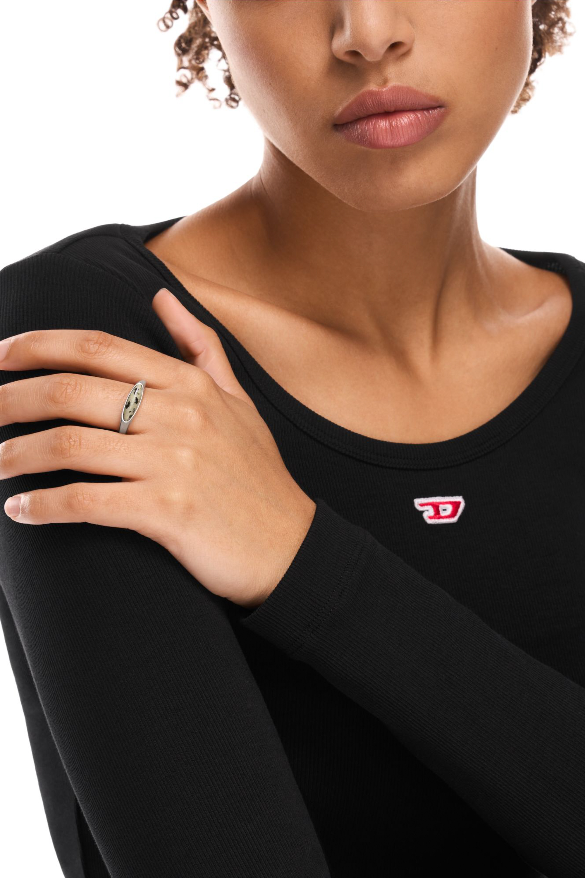 Diesel - DX167940 JEWELLERY, Unisex Siegelring aus Edelstahl in Silber - 4