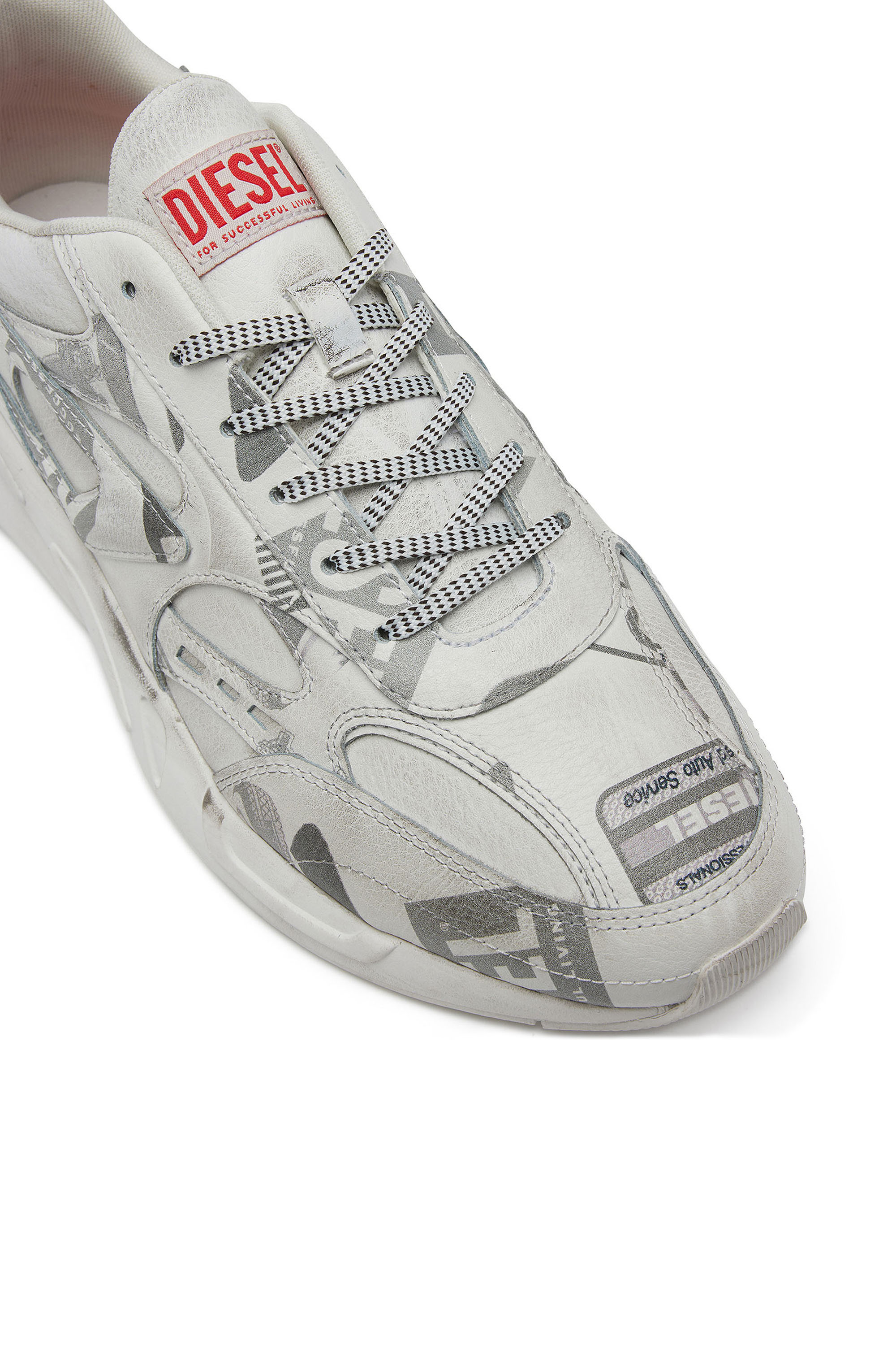 Diesel - S-SERENDIPITY SPORT, Herren S-Serendipity-Sneakers aus Leder mit Grafik-Overlays in Weiss - Image 6