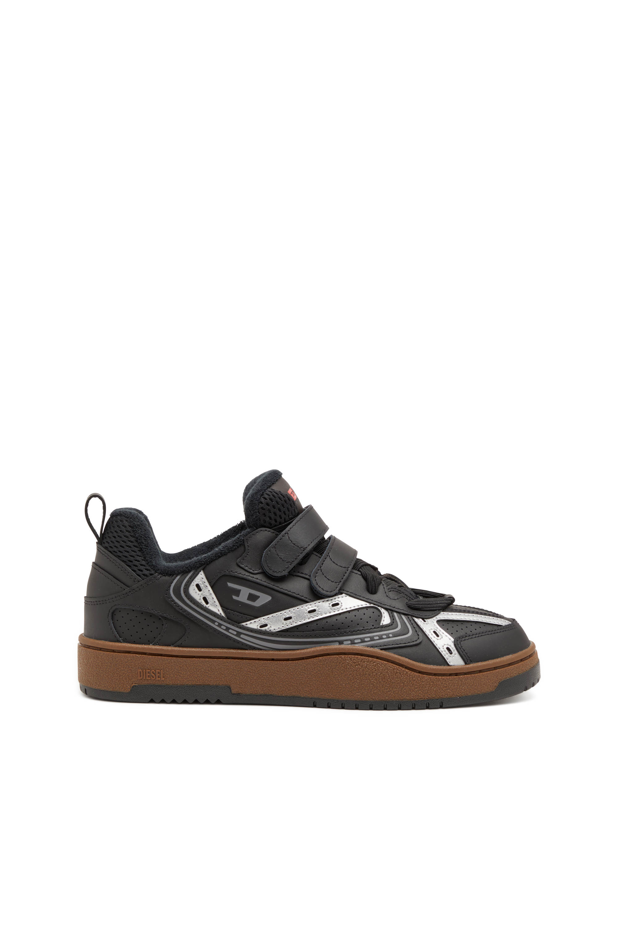 Diesel - S-UKIYO SKT, Herren S-Ukiyo-Sneakers aus Leder mit Riemen in Schwarz - 1