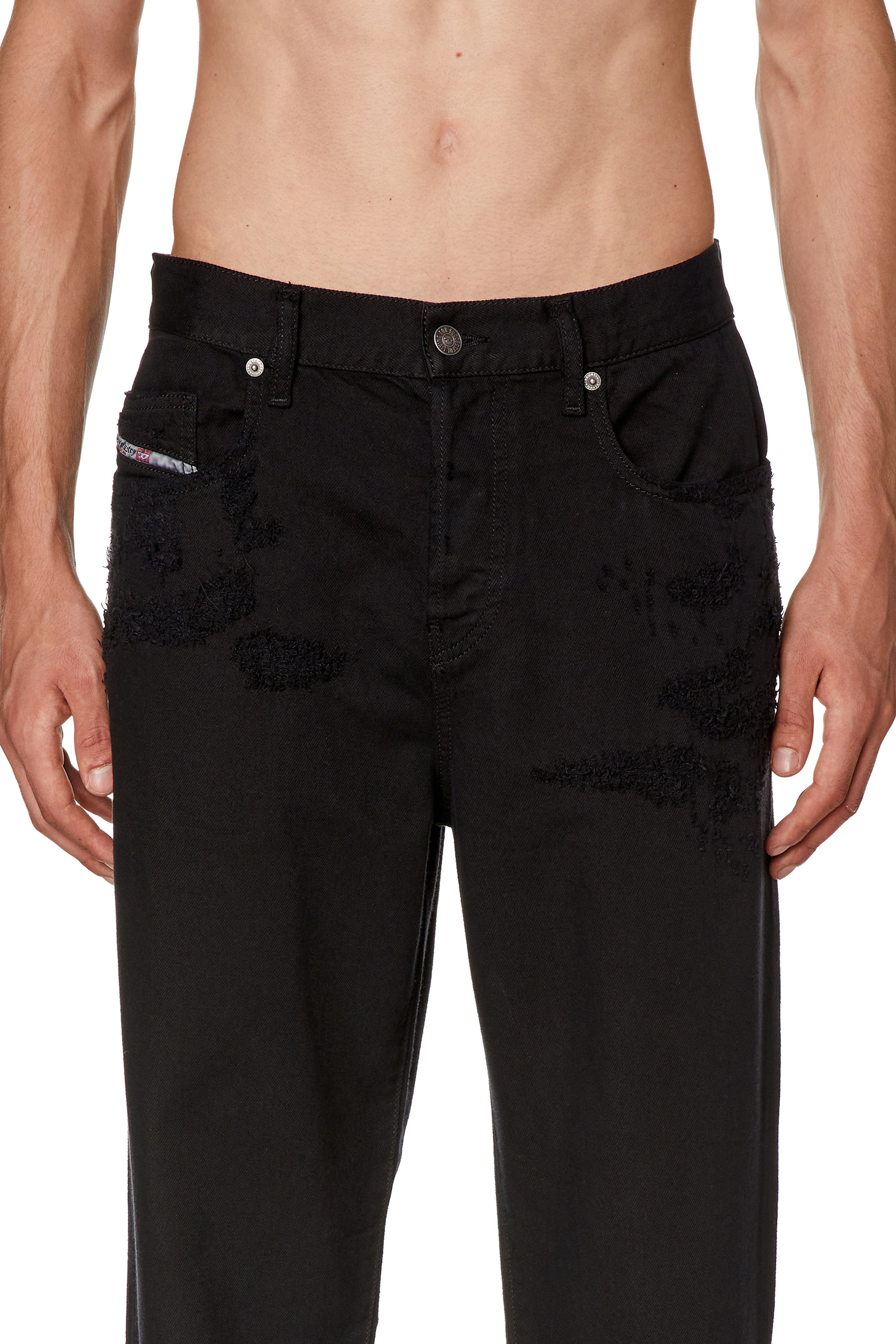 Diesel - Straight Jeans 2020 D-Viker 068HJ, Schwarz/Dunkelgrau - Image 3
