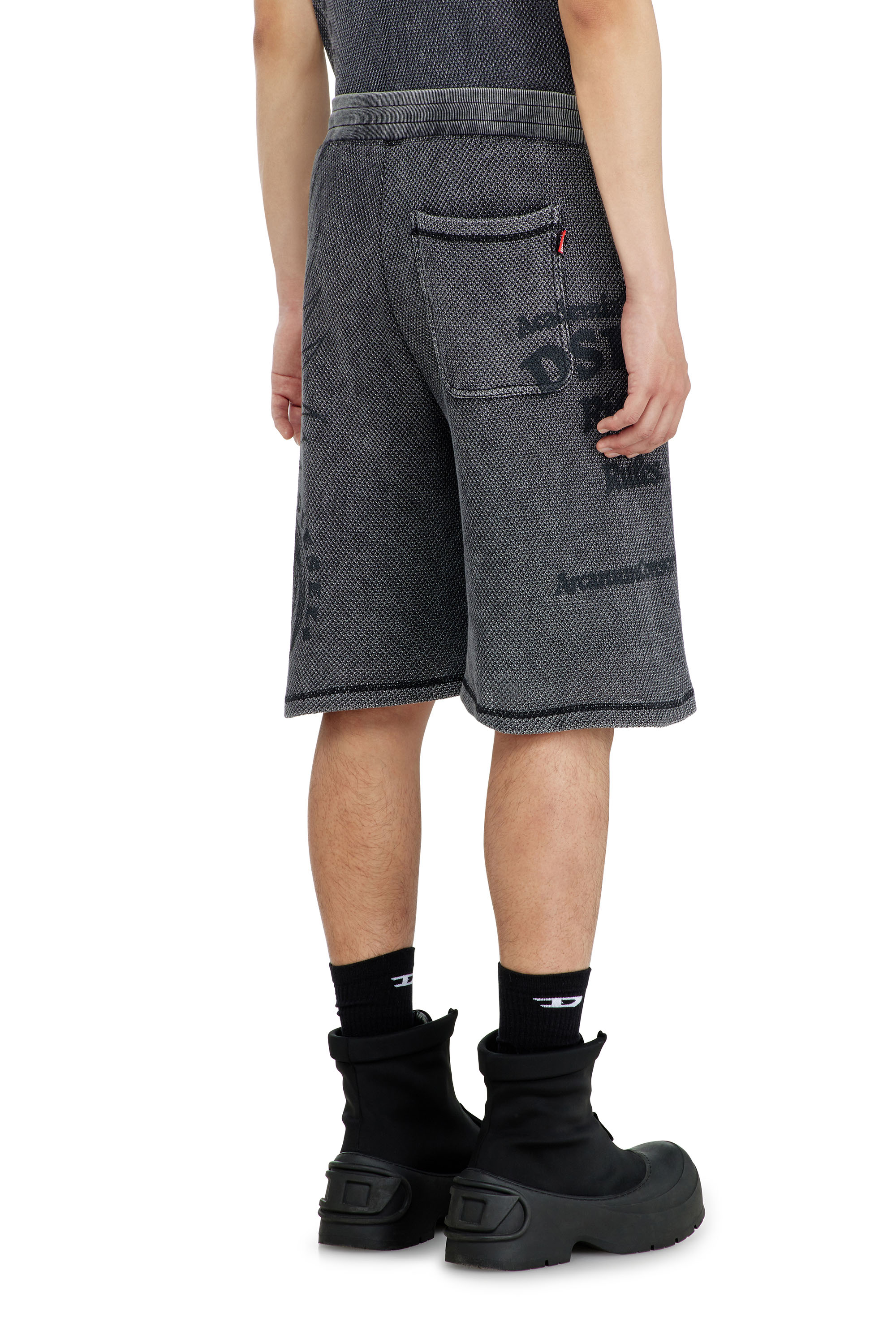 Diesel - P-ERRY, Herren Sweatshorts aus Baumwollmesh mit Prints in null - 3