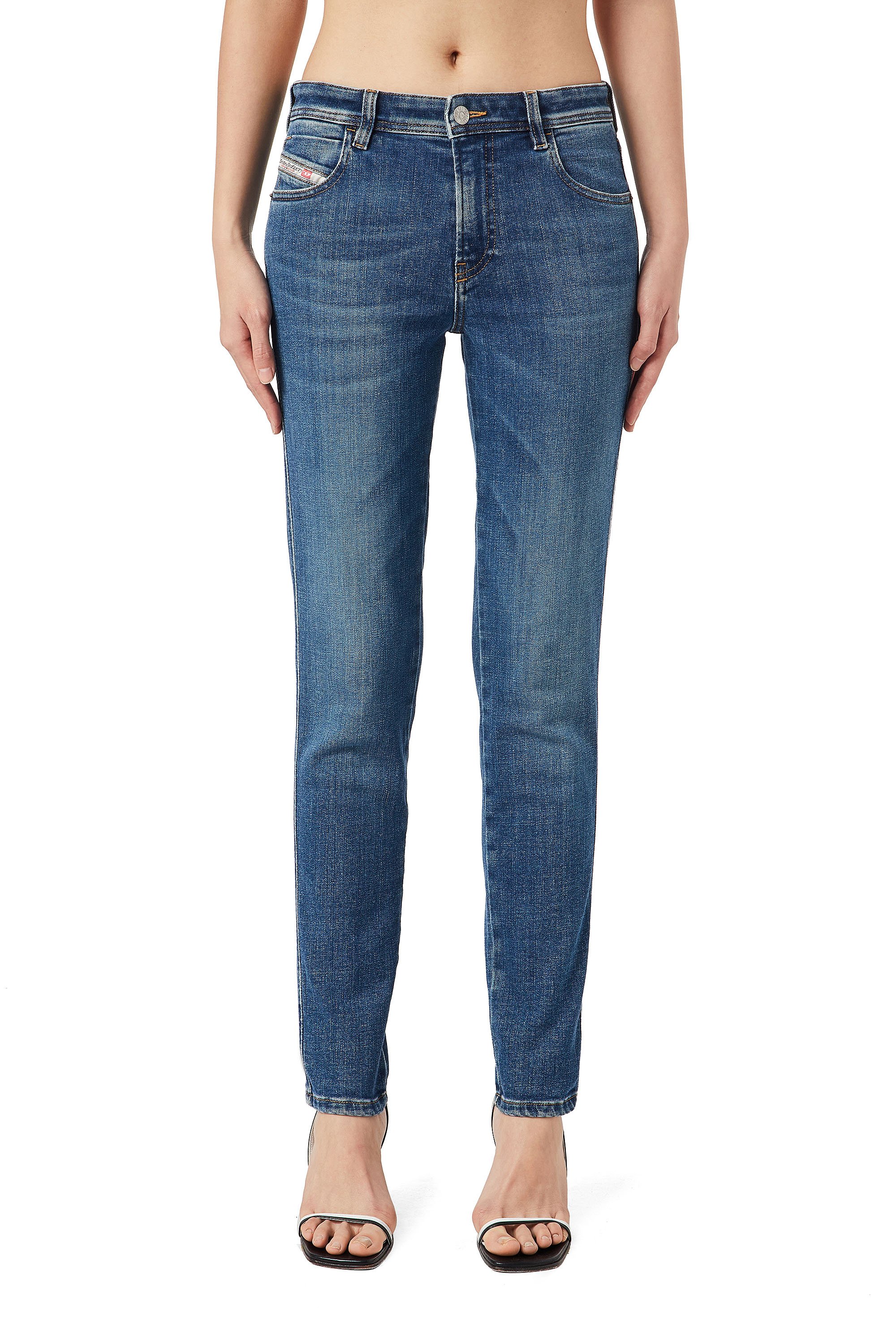 2015 BABHILA 09C59 Skinny Jeans, Mittelblau - Jeans