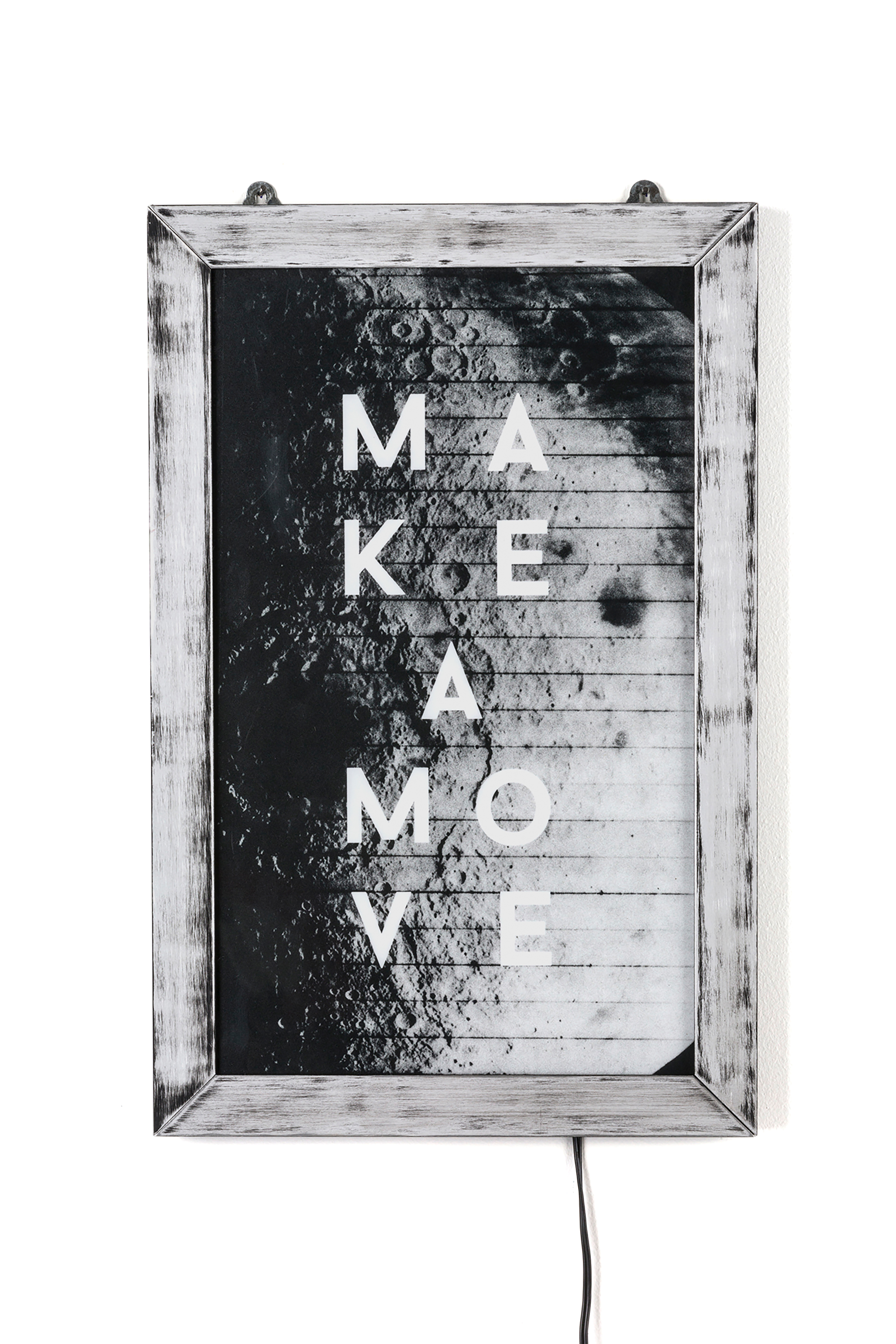 Diesel - 11012 FRAME IT!, Unisex Poster "Make a move" in Weiß - 1