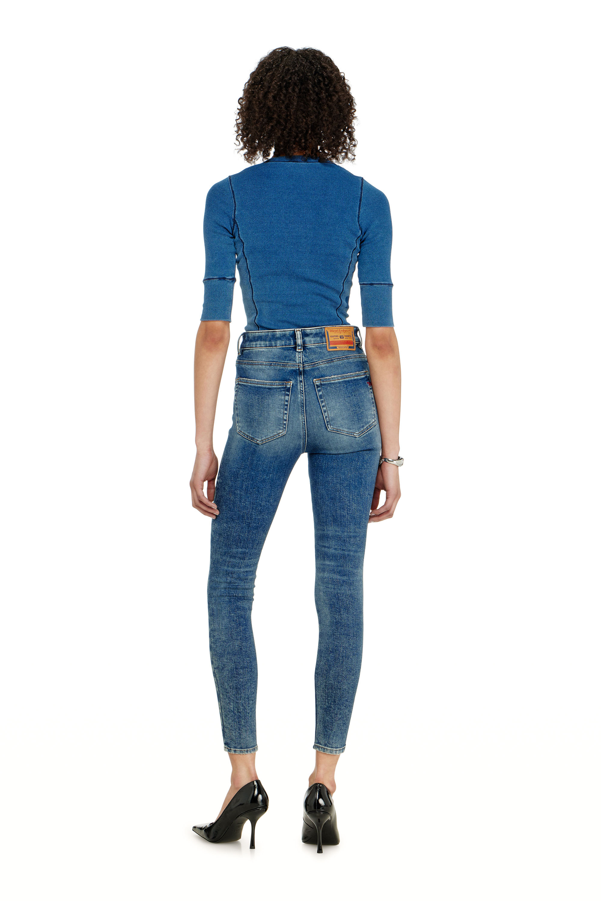 Diesel - Damen Skinny Jeans 1984 Slandy-High 09P72, Mittelblau - 3