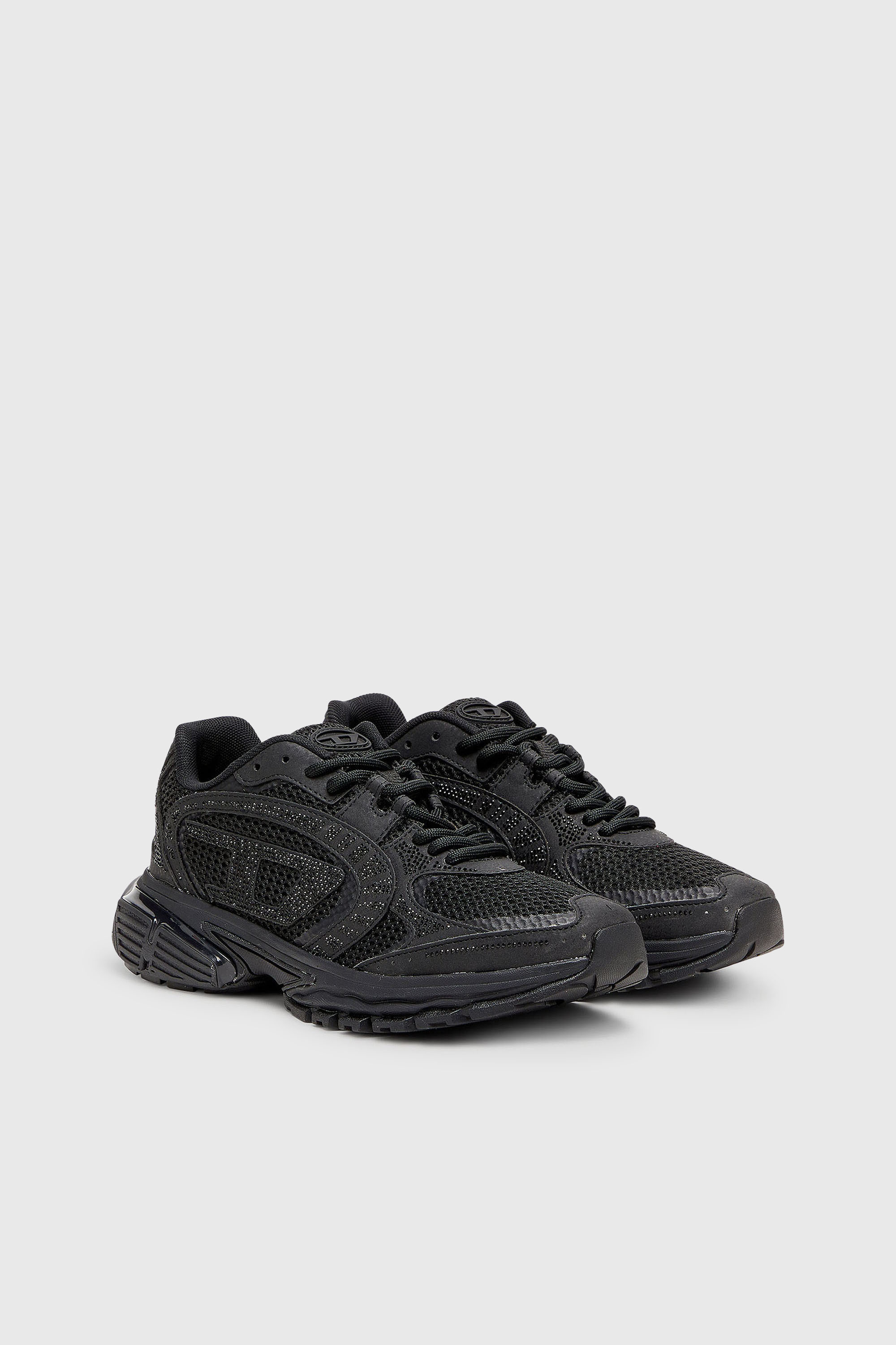 Diesel - S-PRO-V-DENSE LOW W, Damen S-Pro-V-Dense - Mesh-Sneaker mit Kristallen in Schwarz - 2
