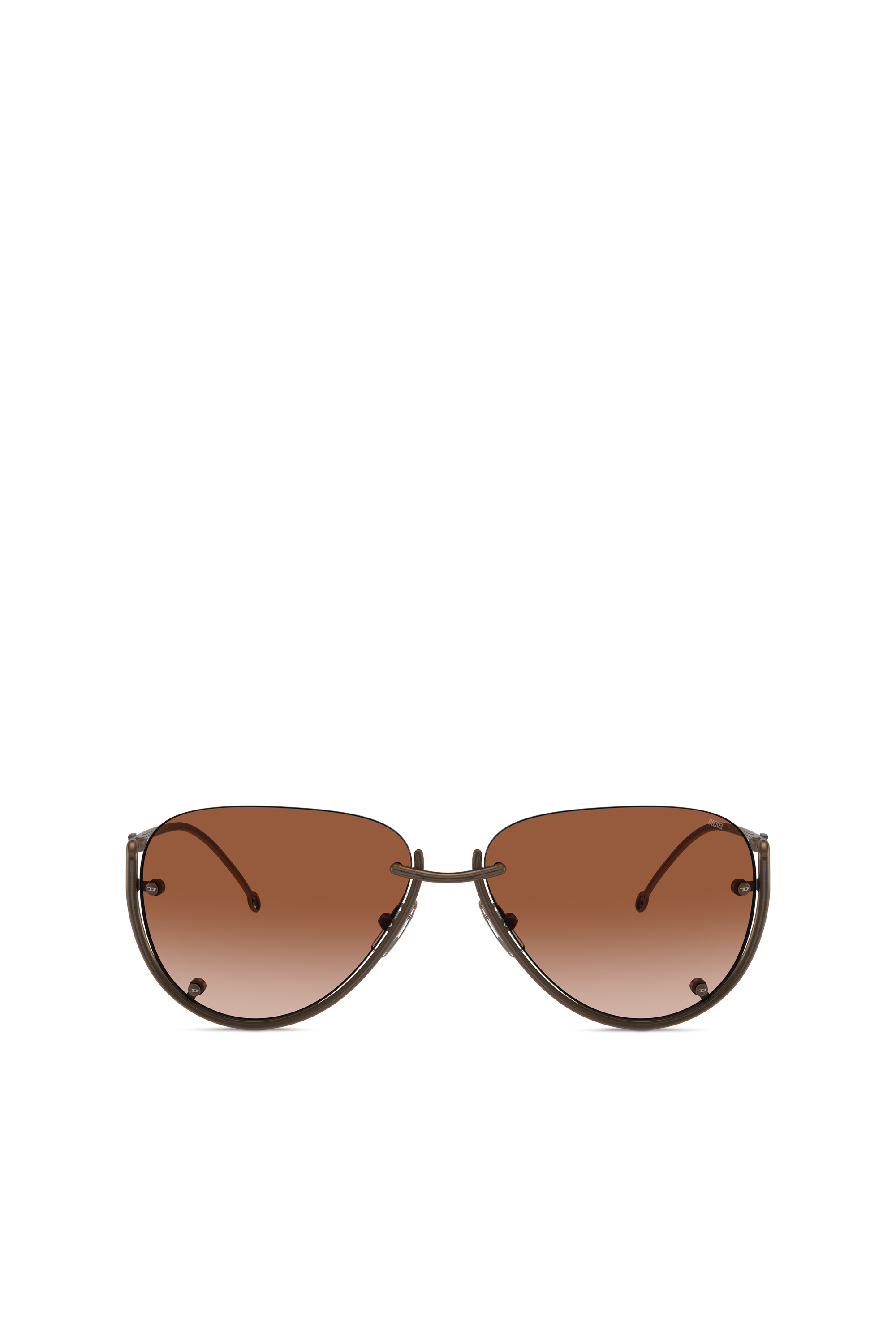 Diesel - 0DL1003, Unisex Brille in Pilotenform in Bronze - 1