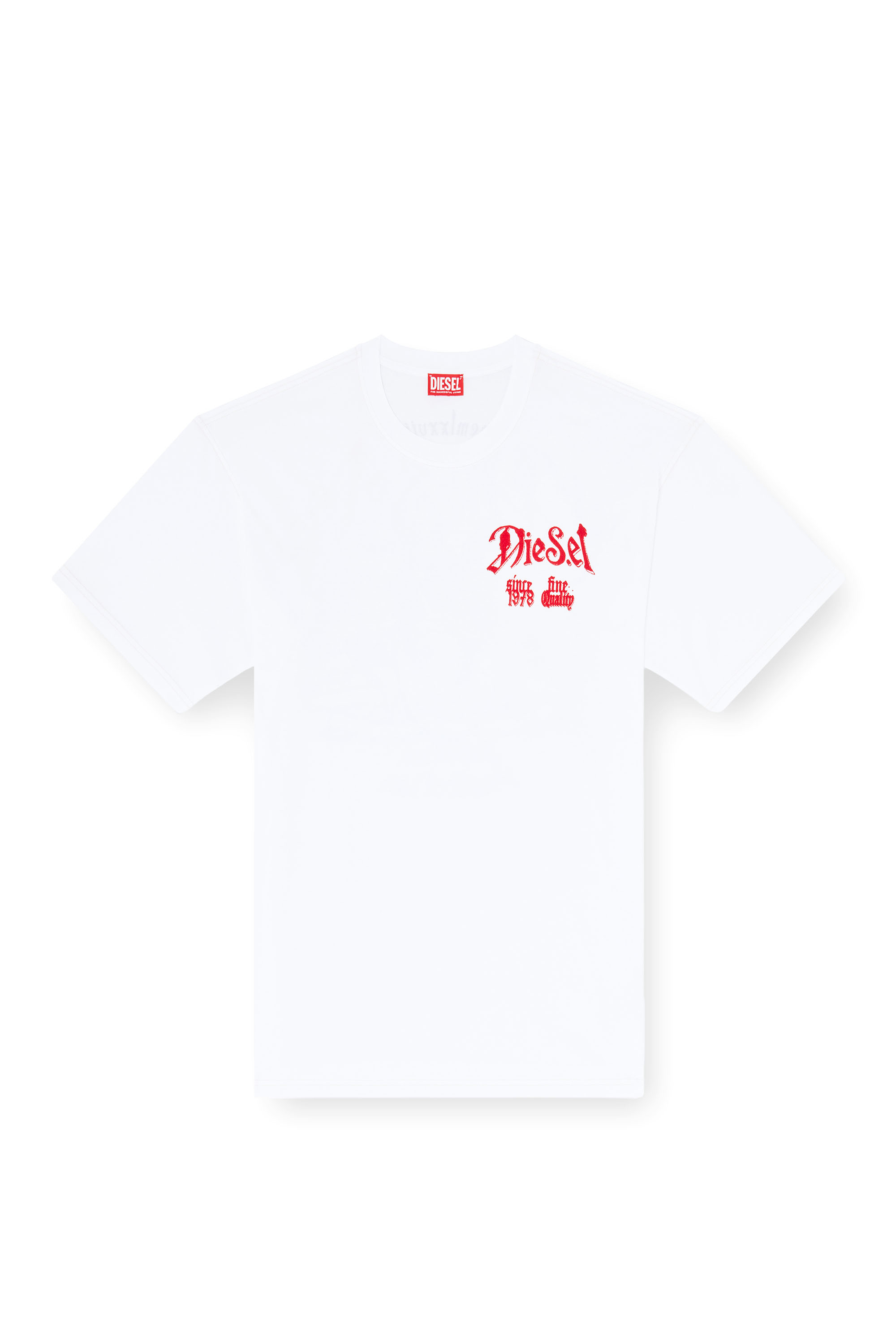 Diesel - T-BOXT-AA2, Herren Baumwoll-T-Shirt mit Flock-Print in null - 2