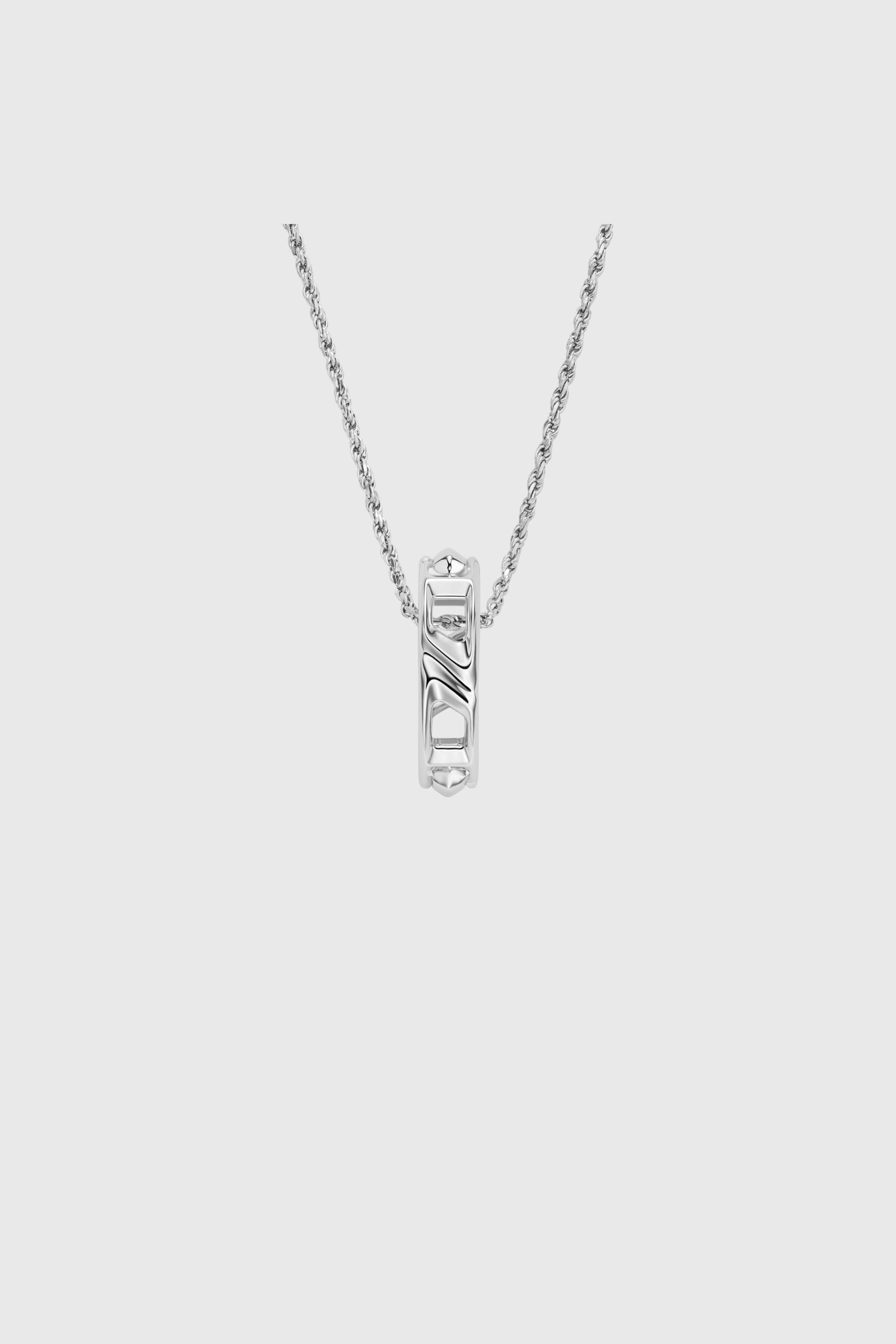 Diesel - DL1367040 STERLING SILVER JEWEL, Unisex Anh&auml;ngerhalskette aus Sterlingsilber in Silber - 2