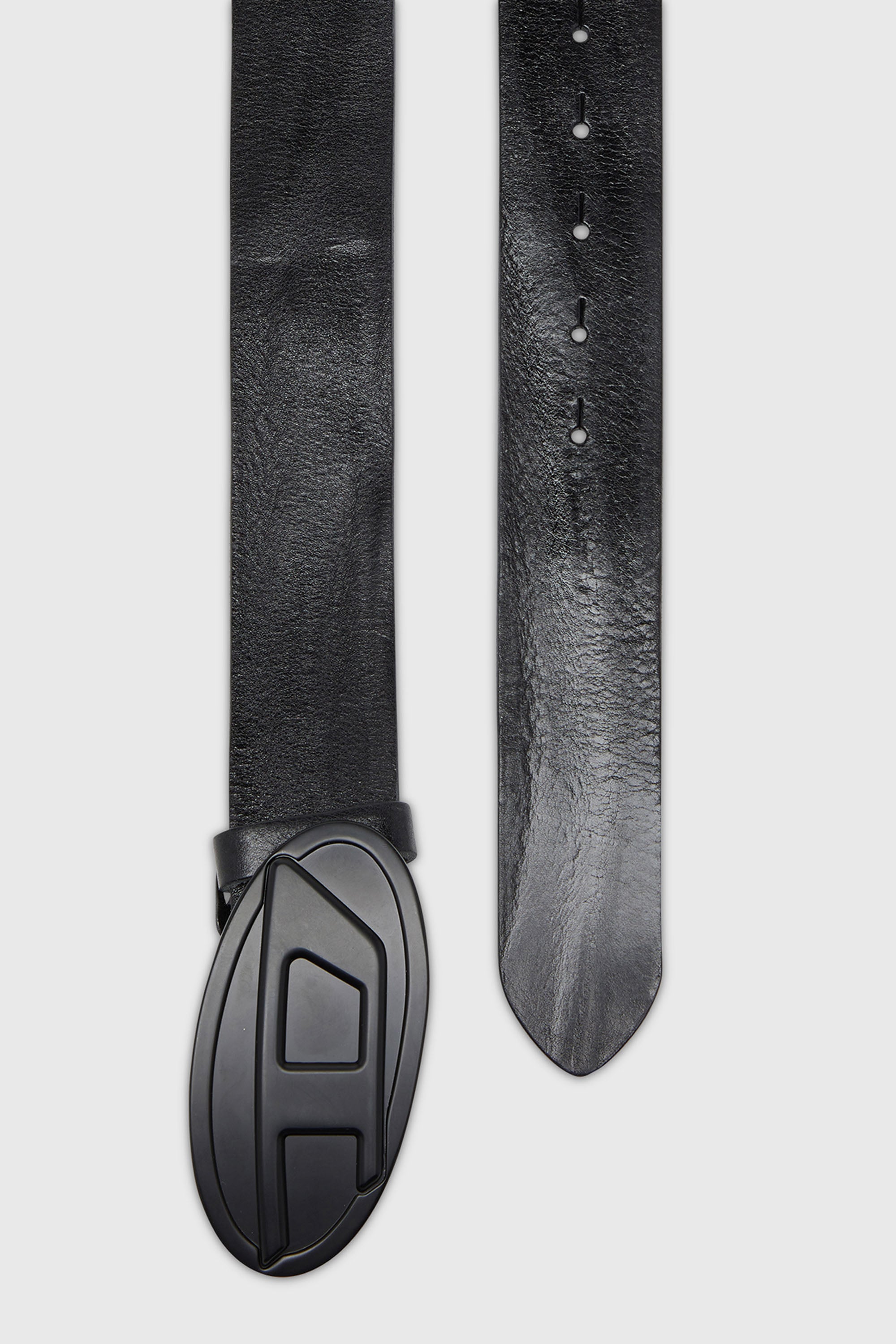 Diesel - B-1DR 2.0, Herren 4 cm breiter G&uuml;rtel aus gewachstem Leder in Schwarz - 2