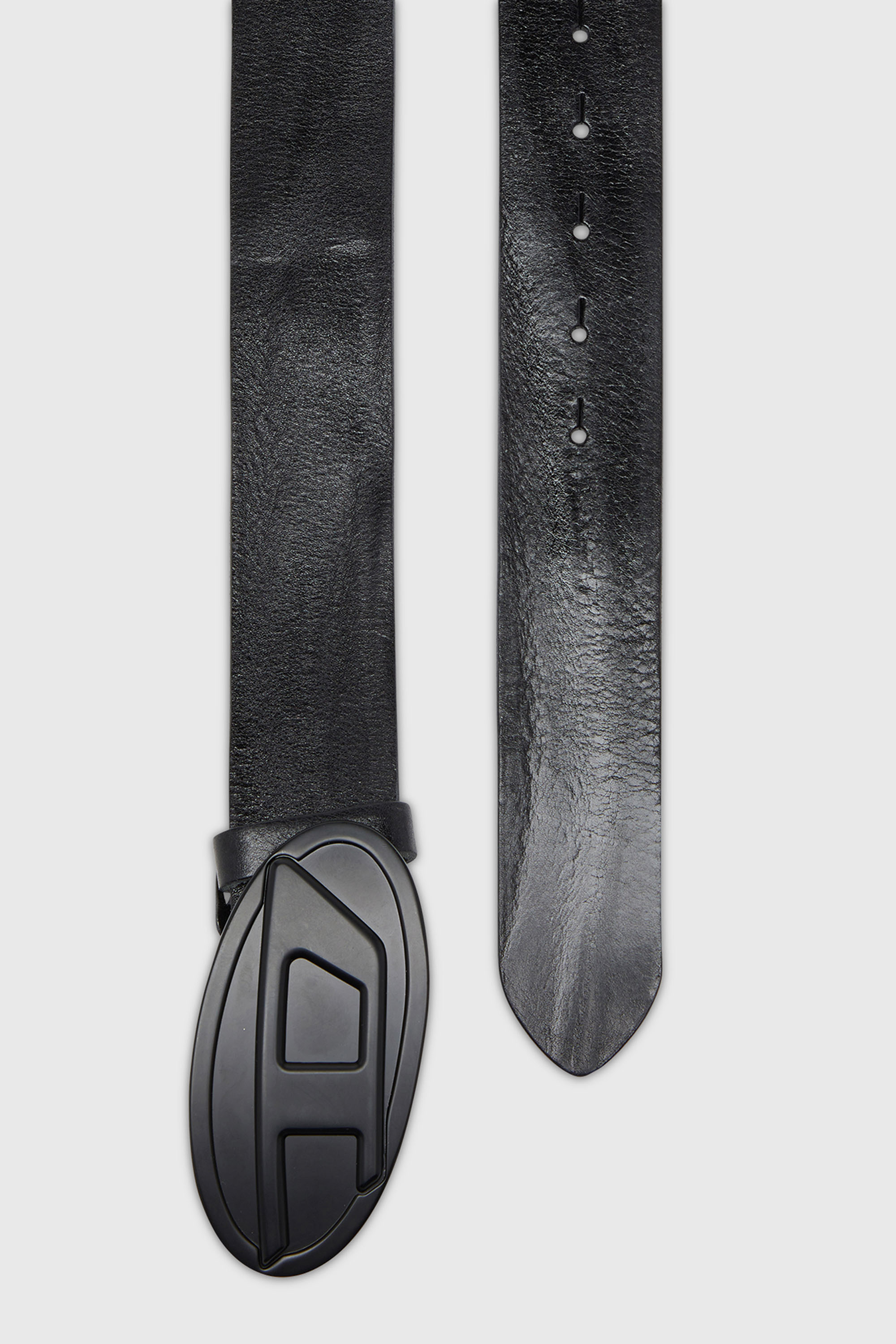 Diesel - B-1DR 2.0, Herren 4 cm breiter G&uuml;rtel aus gewachstem Leder in Schwarz - 2
