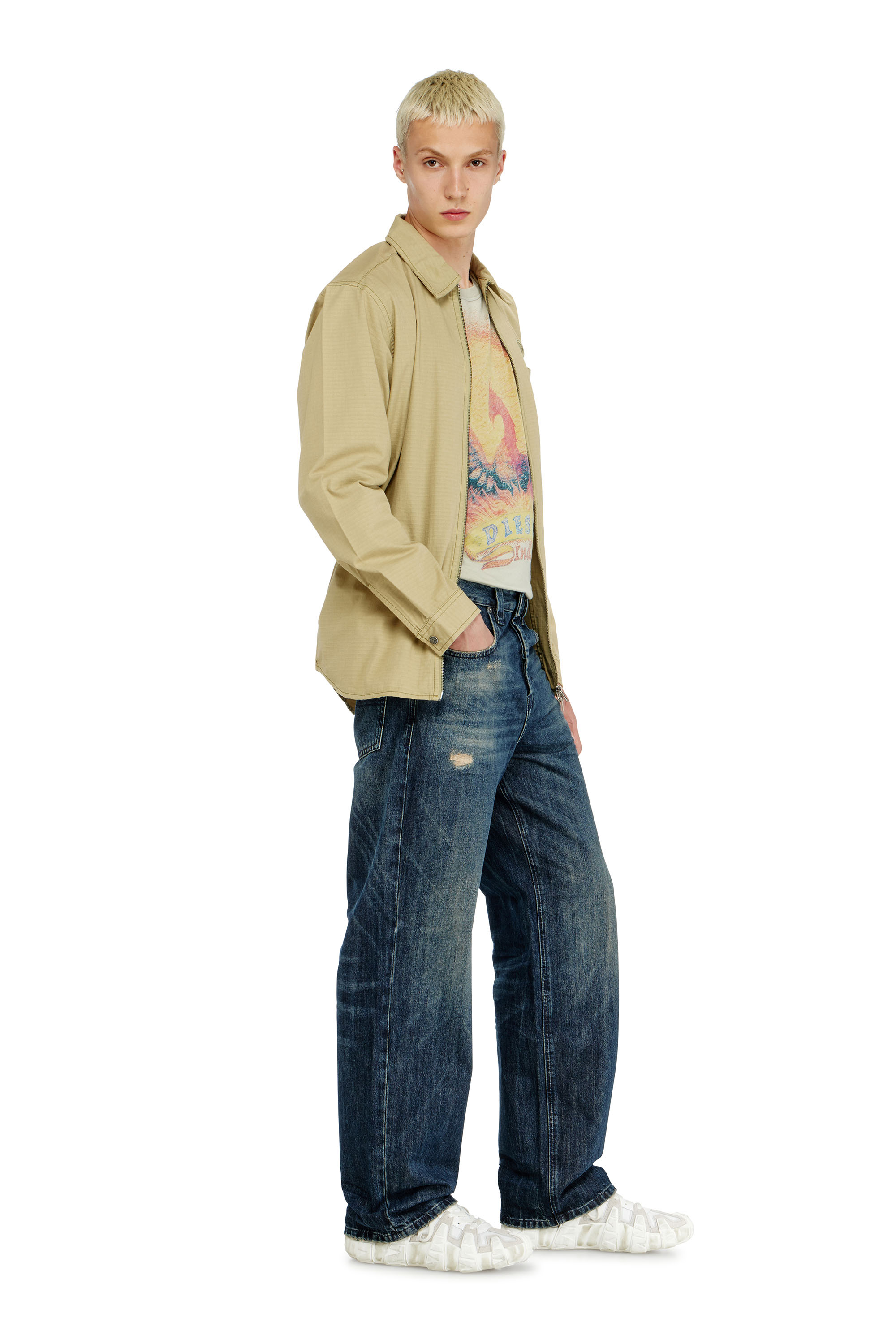 Diesel - Herren Relaxed Jeans 2001 D-Macro 0ADBZ, Dunkelblau - 2