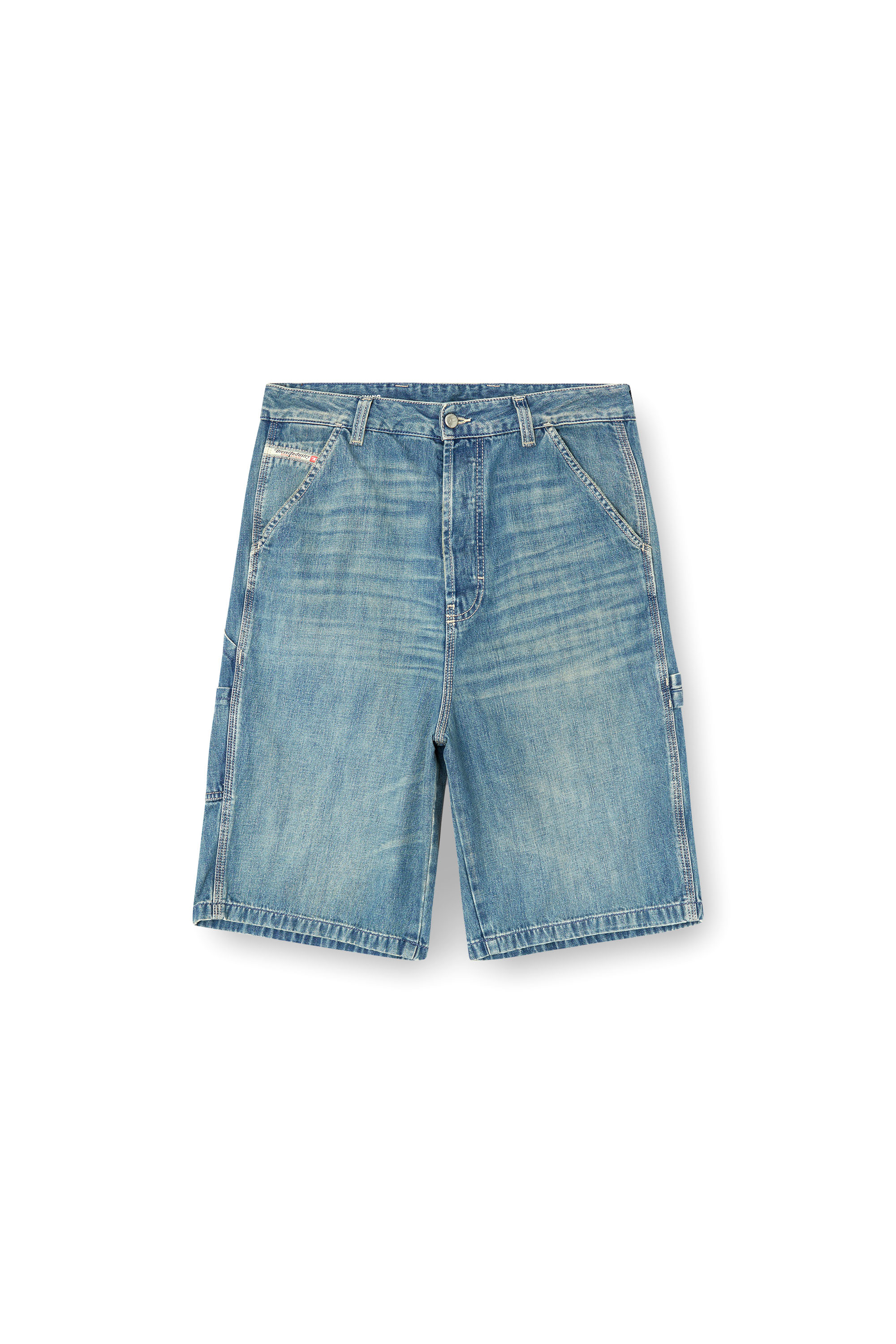 Diesel - D-LIVERY-W-SHORT, Herren Utility-Shorts aus Denim in Hellblau - 3