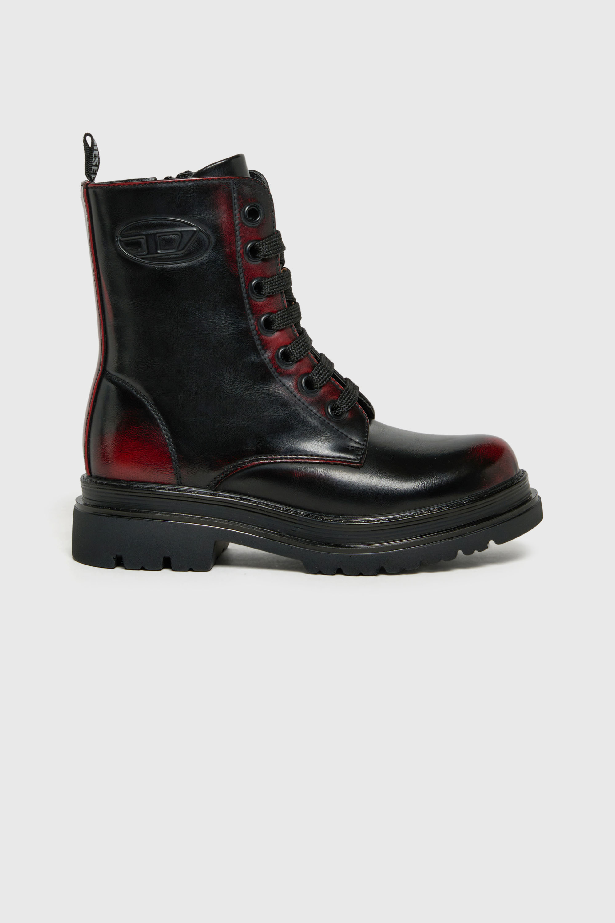 Diesel - D-ANFISTR-ABR, Unisex D-Anfistr - Combat-Boots mit Zweiton-Effekt in Schwarz - 1