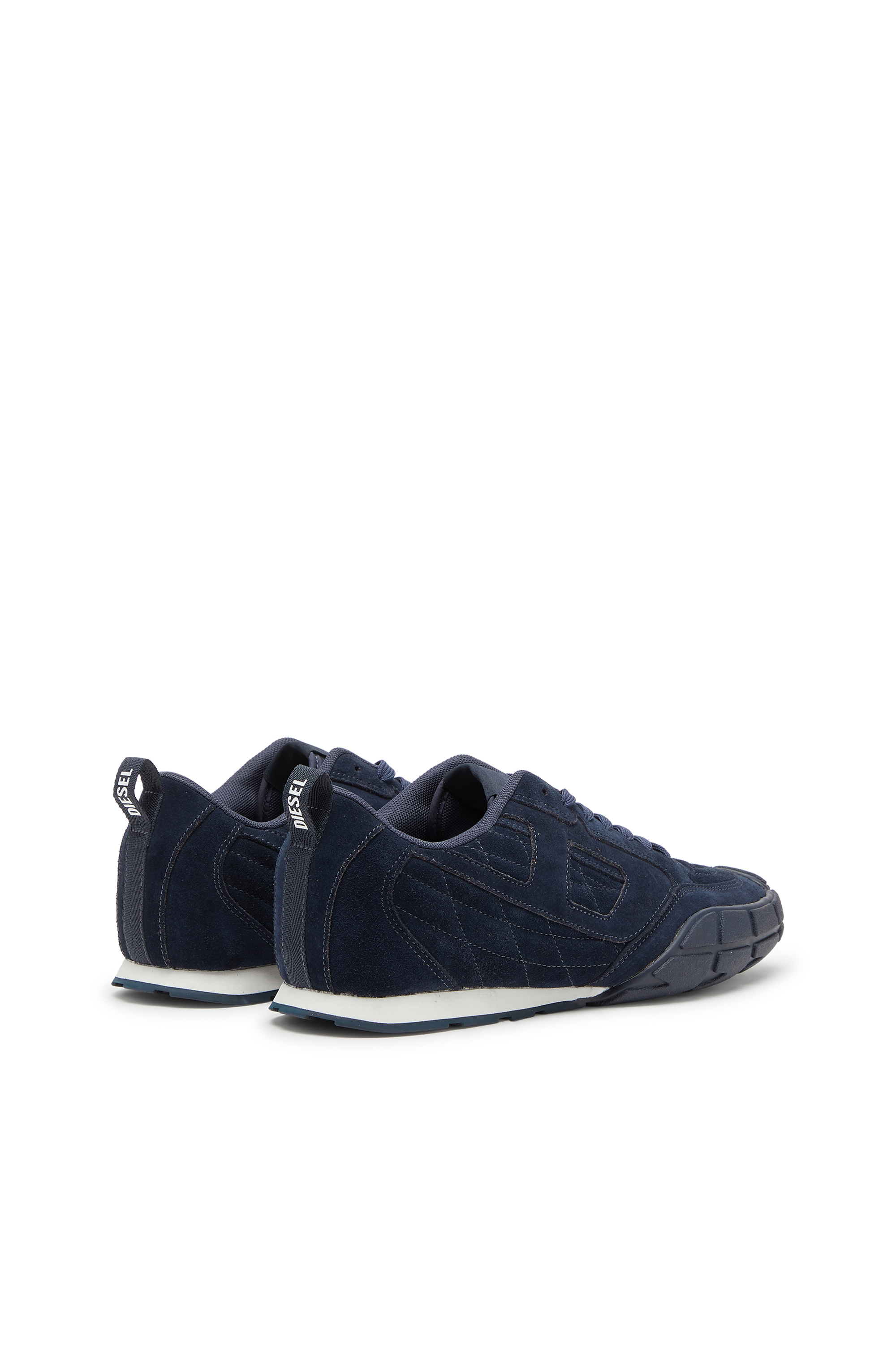 Diesel - S-PAGODHA LOW, Herren S-Pagodha-Gesteppte Wildleder-Sneaker in Dunkelblau - 3