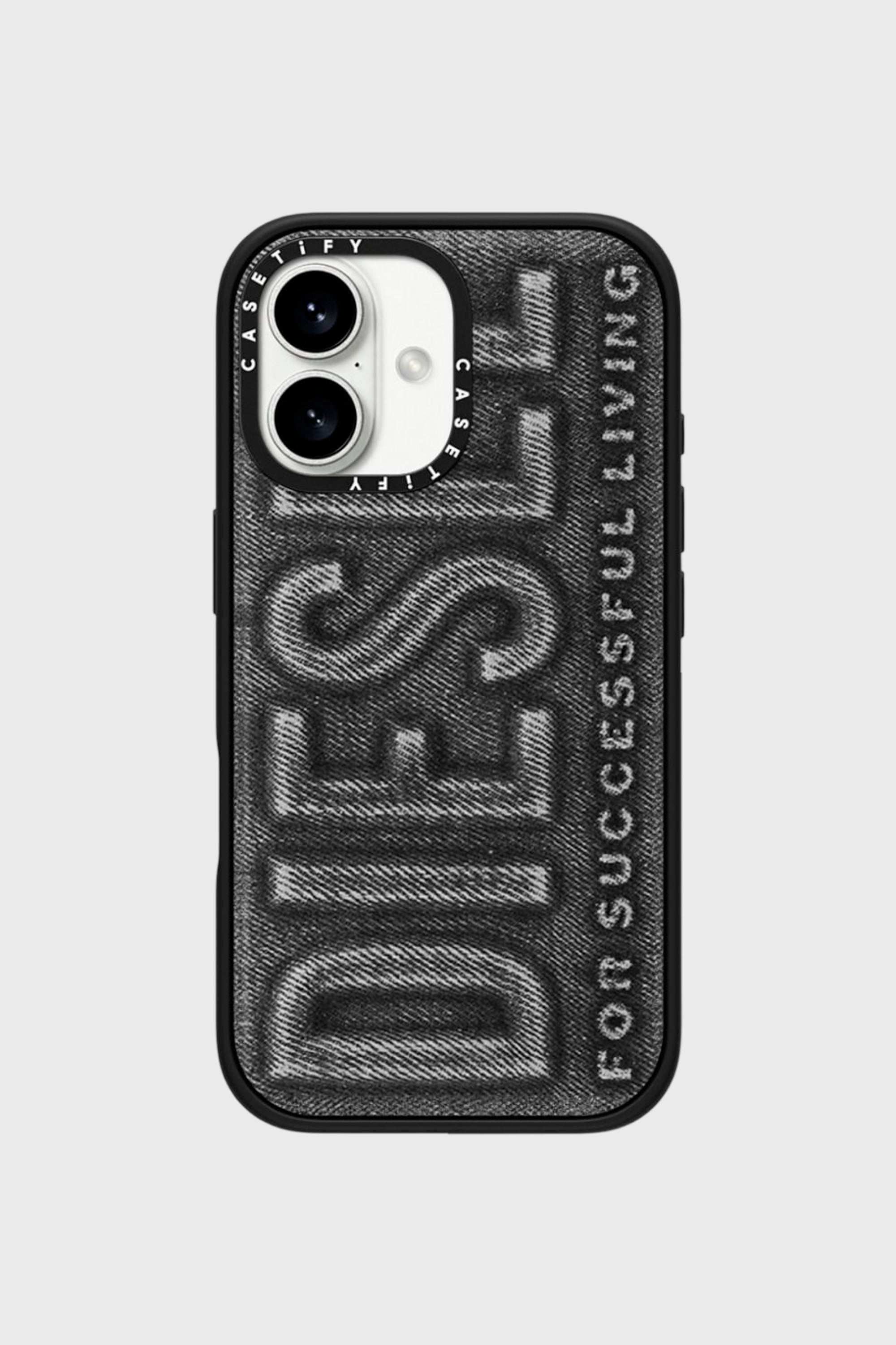 Diesel - 60562 MOULDED CASE, Unisex H&uuml;lle Biscotto impact f&uuml;r iPhone 16 in Schwarz - 1